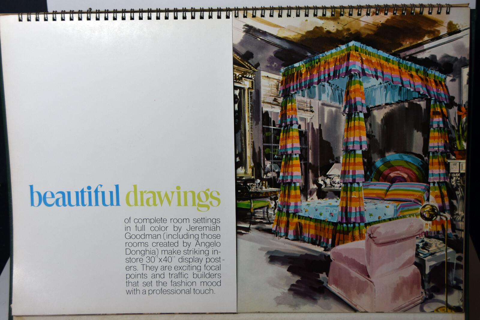 18″ Vintage 1973 Advertising Book Utica NY Country Fresh Promotion Donghia