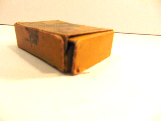 small vintage empty cardboard Household Nail Box; Chas. Baker, Framingham, MA