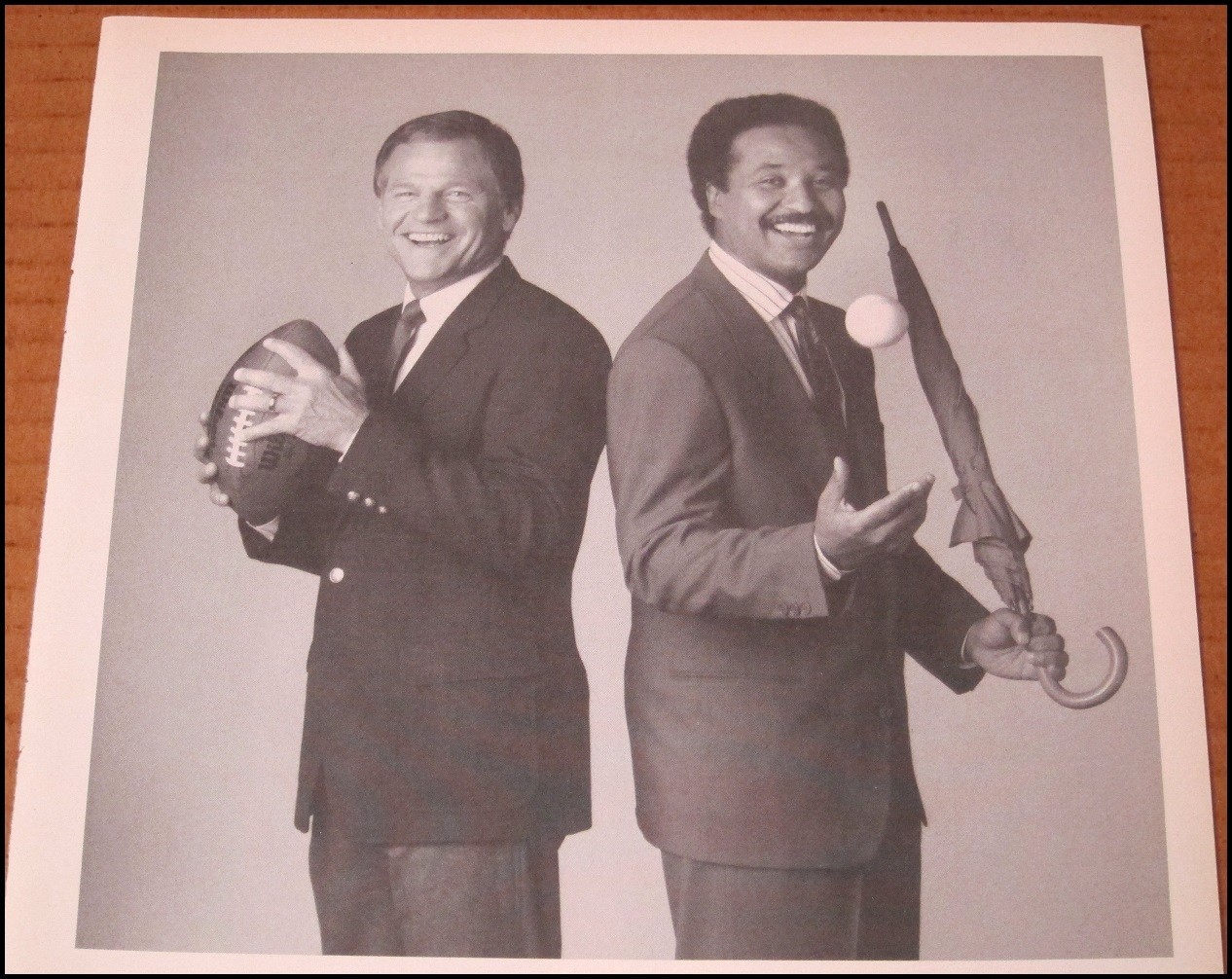 1990 Johnny Morris Steve Baskerville CBS Chicago Channel 2 News Print Ad Advert