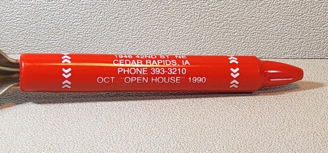 1990 Advertising Can, Bottle Opener – Clarks Pharmacy ~ Cedar Rapids, Iowa. CO-6