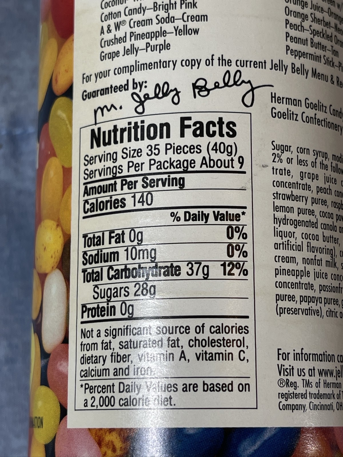 Jelly Belly 39 Assorted Flavors 12 oz Collector Tin Can *Unopened!*