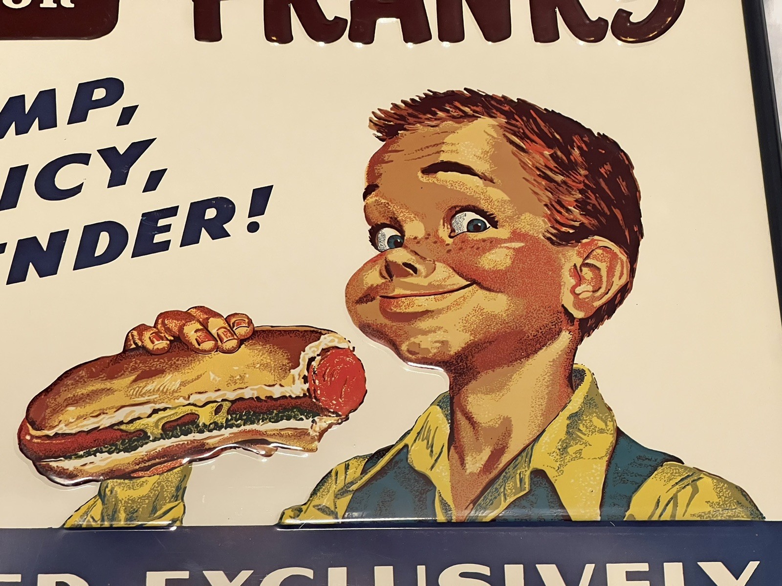 Armour Frank’s Vintage Retro Advertising Sign 15.5” X 12”
