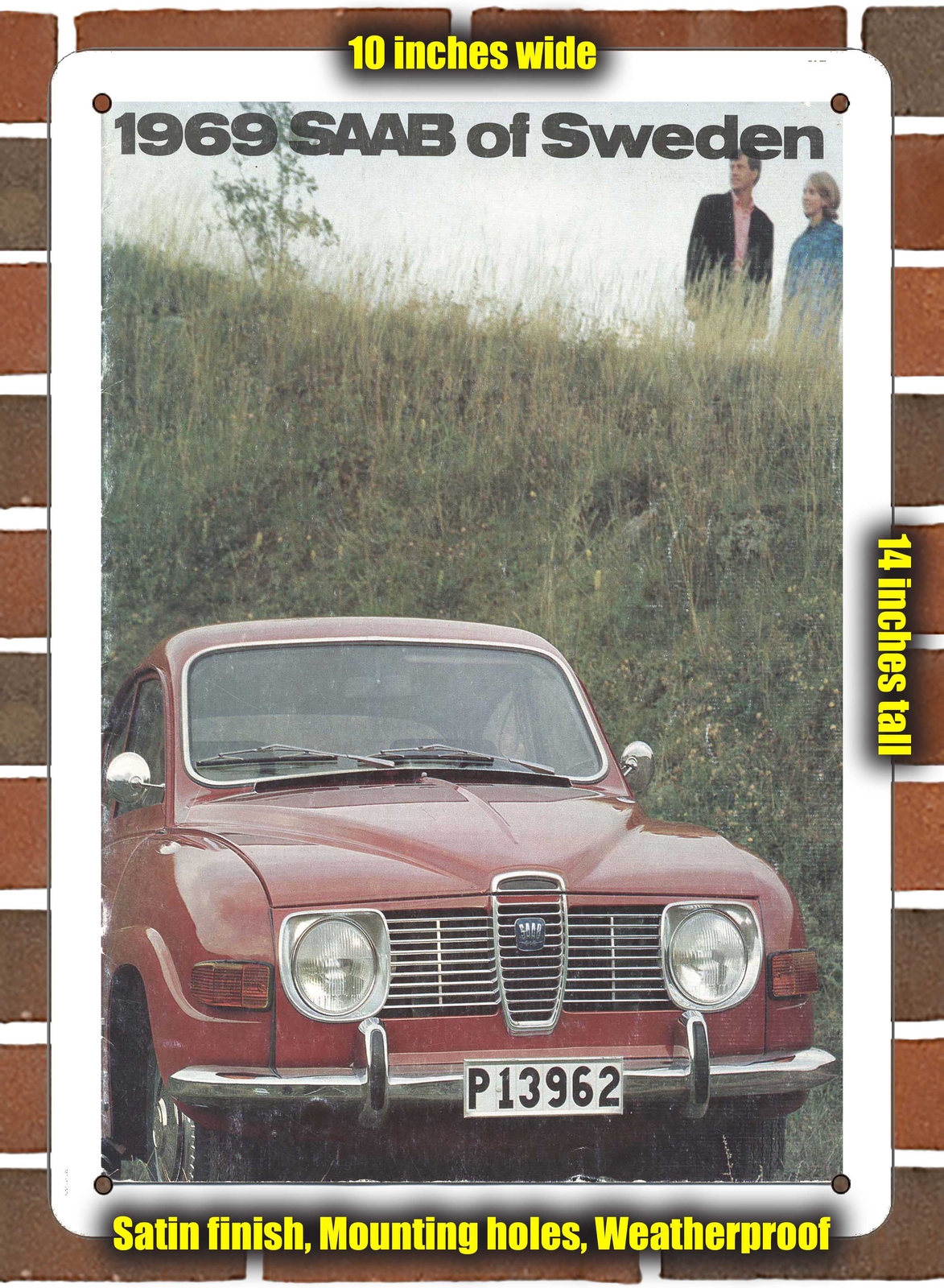 Metal Sign – 1969 Saab