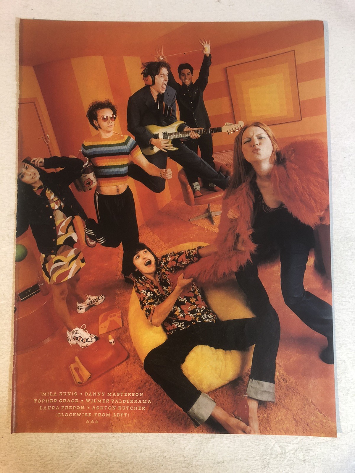 That 70s Show Ashton Kutcher Laura Prepon Magazine Print Pinup Picture Ephemera
