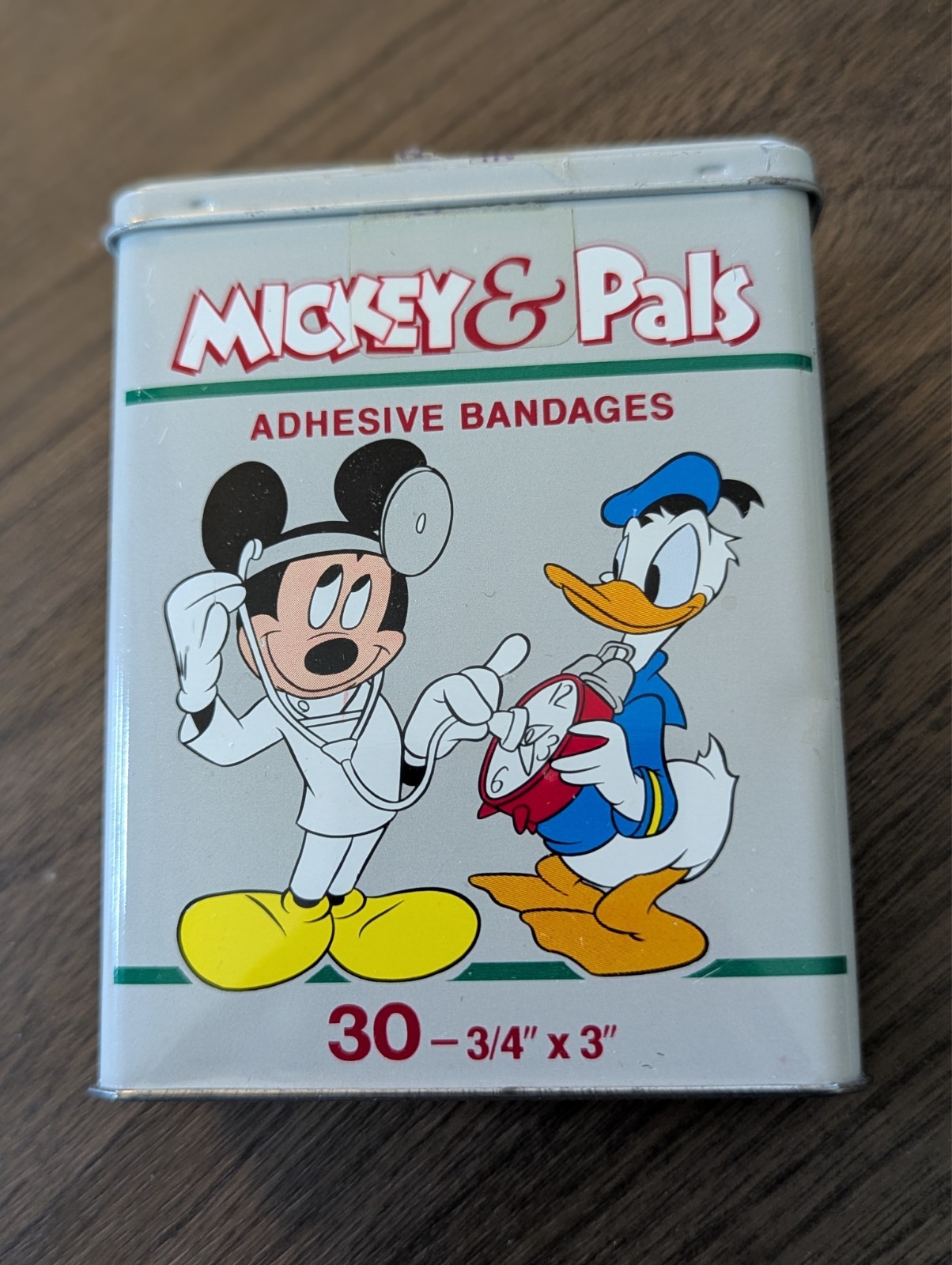 Disney Mickey & Pals Mickey Doctor Metal Adhesive Bandages Box