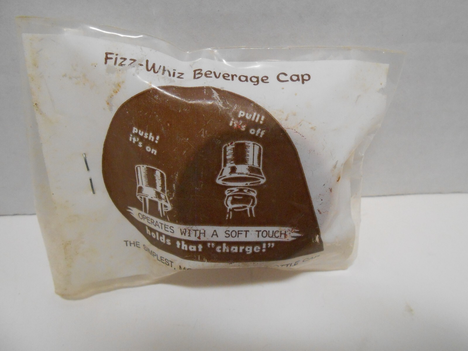 Vintage RobertShaw Controls Advertising Fizz Whiz Bottle Cap New In Pack