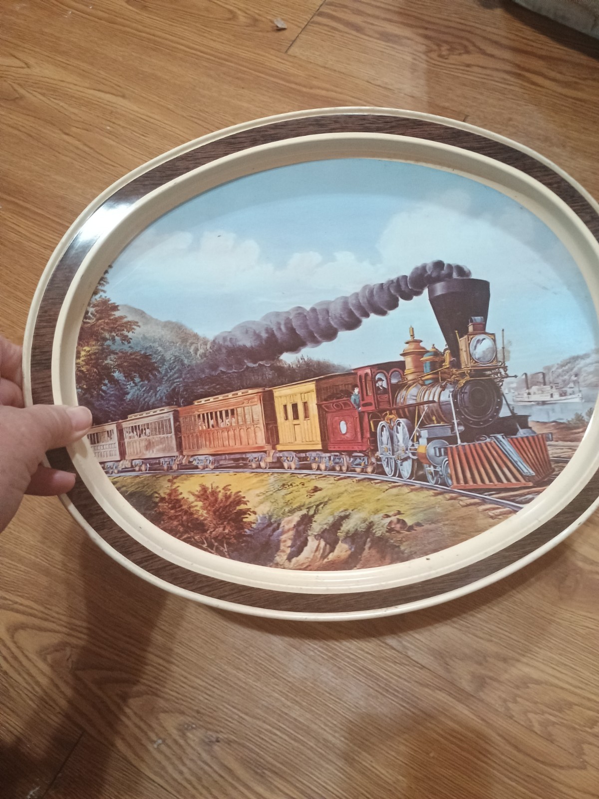 Vintage 1982 Sunshine Biscuits Metal Express Train Biscuit Tin/Tray