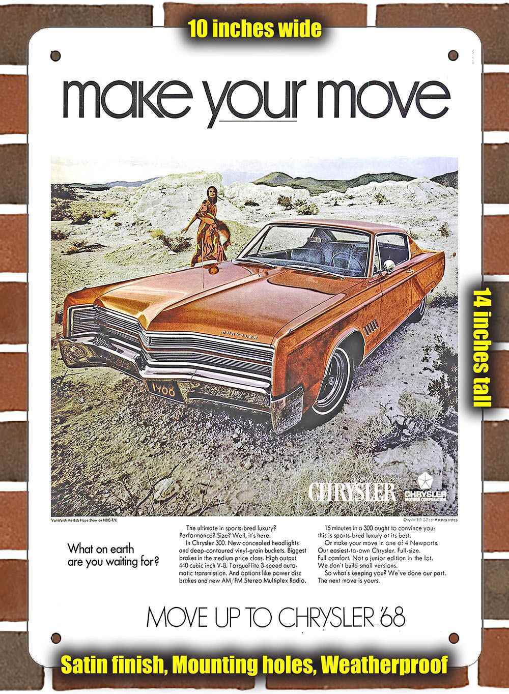 Metal Sign – 1968 Chrysler 300- 10×14 inches