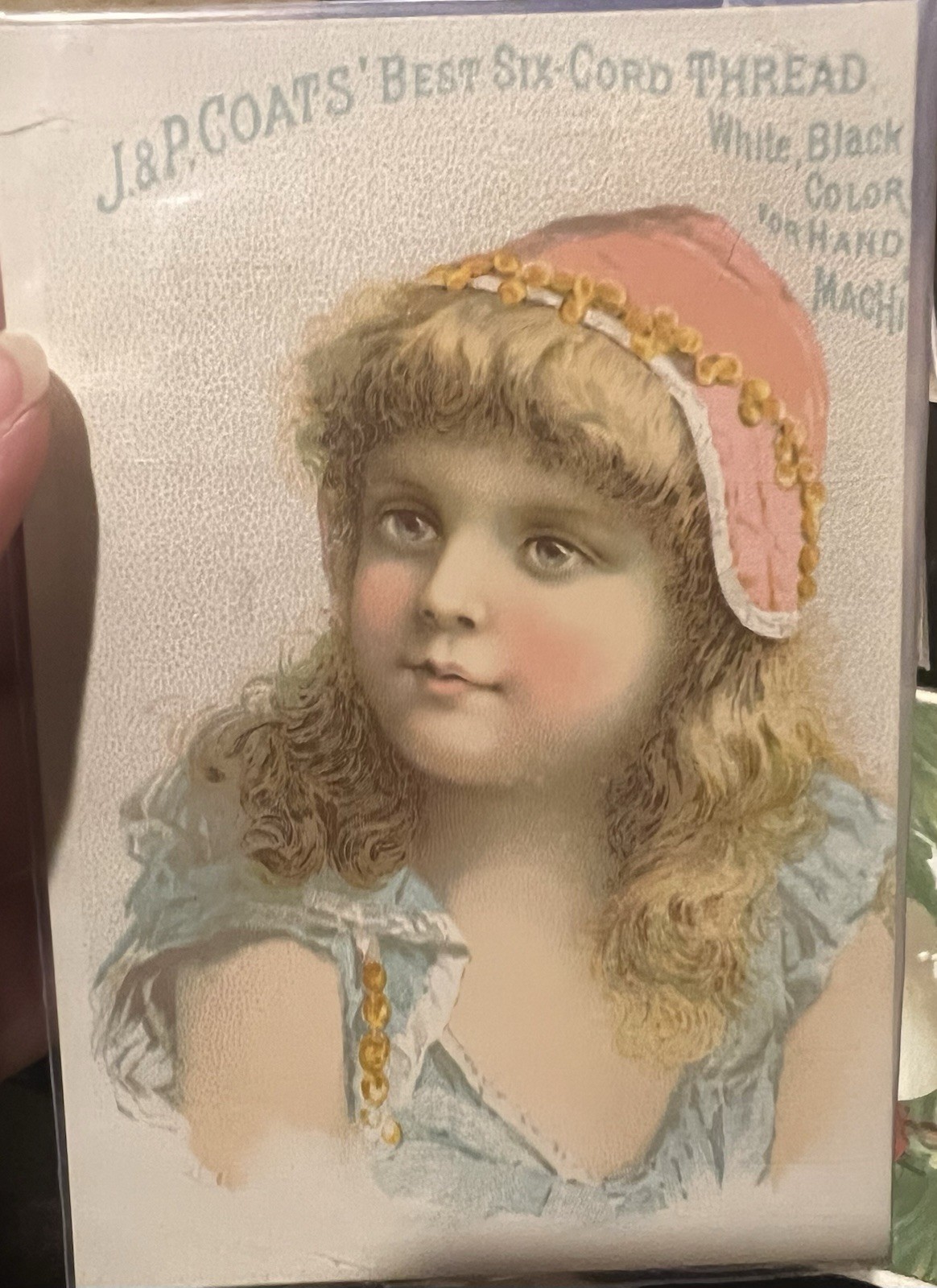 7 Victorian Trade Cards: Sewing, Thread, Machine, Soap, Medicine