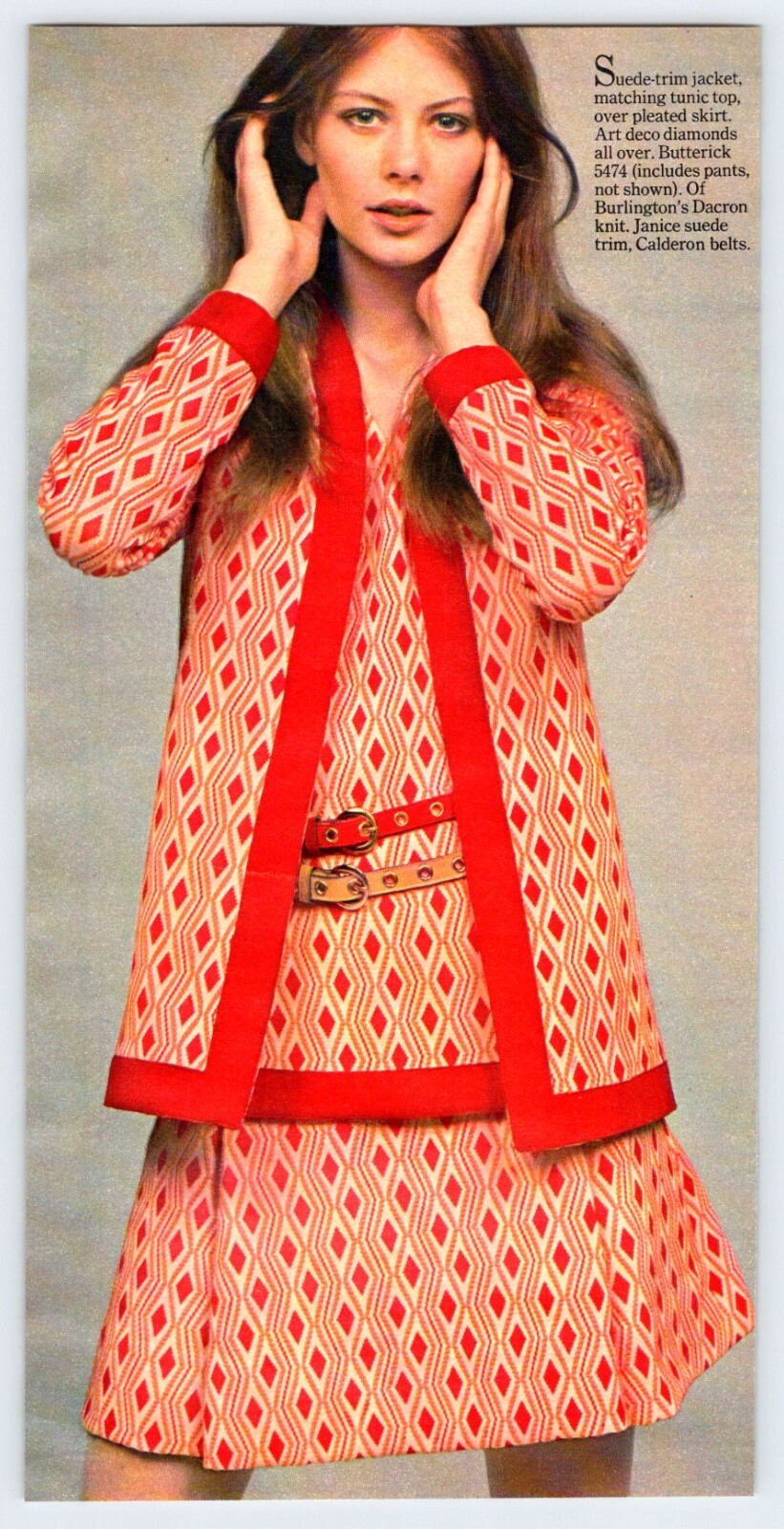 1969 BEAUTIFUL YOUNG WOMAN 1960’s FASHION Vtg 5.5″x11″ Magazine Photo Page M418