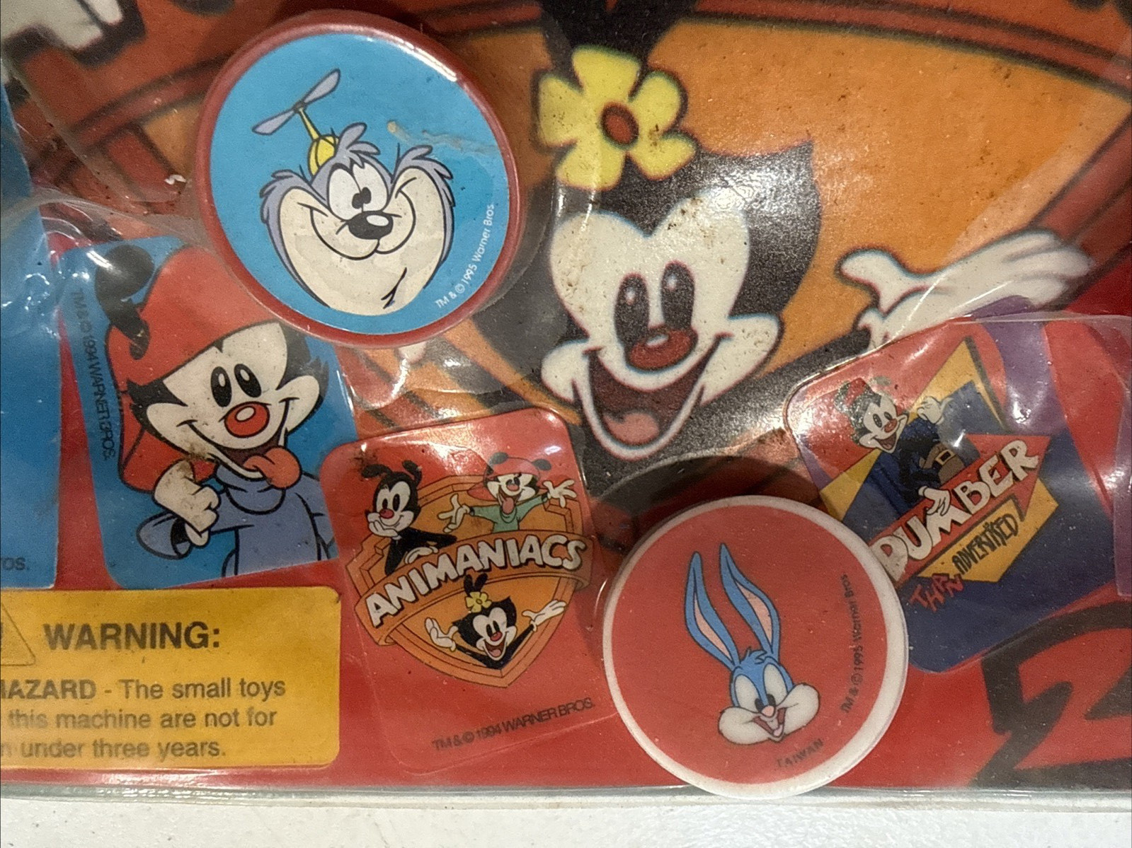 Vintage ANIMANIACS Vending Gum Ball Machine Toy Original Store Display 1995