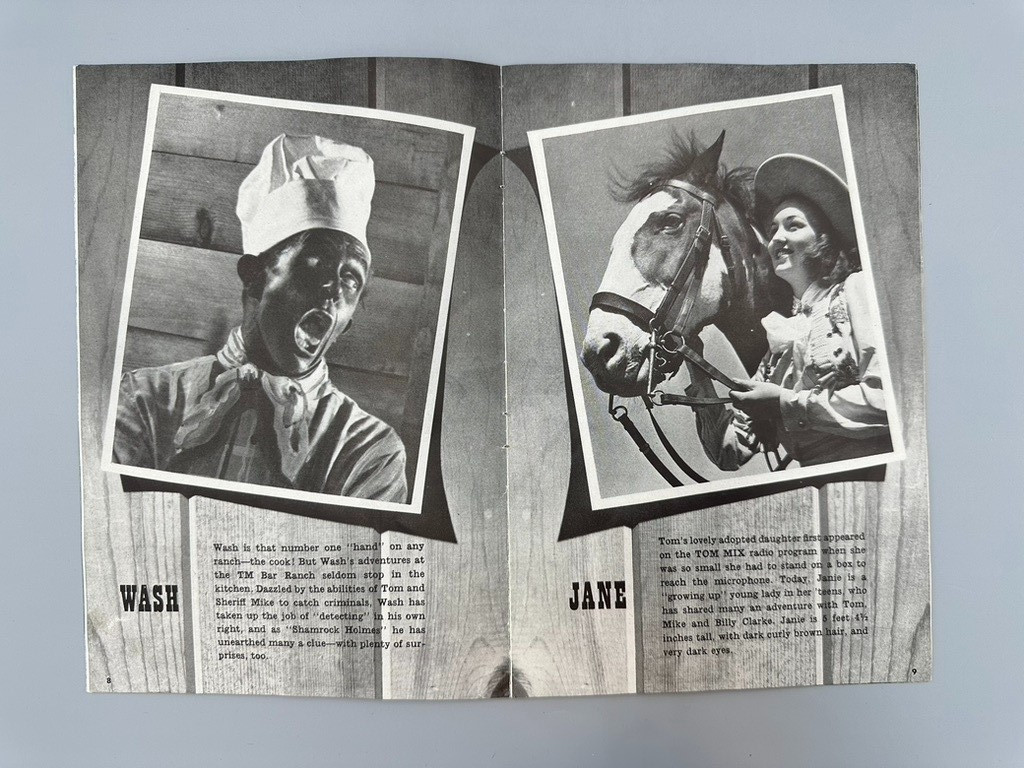 1945 TOM MIX TV Cowboy RALSTON Cereal STRAIGHT SHOOTERS ALBUM Premium Toy