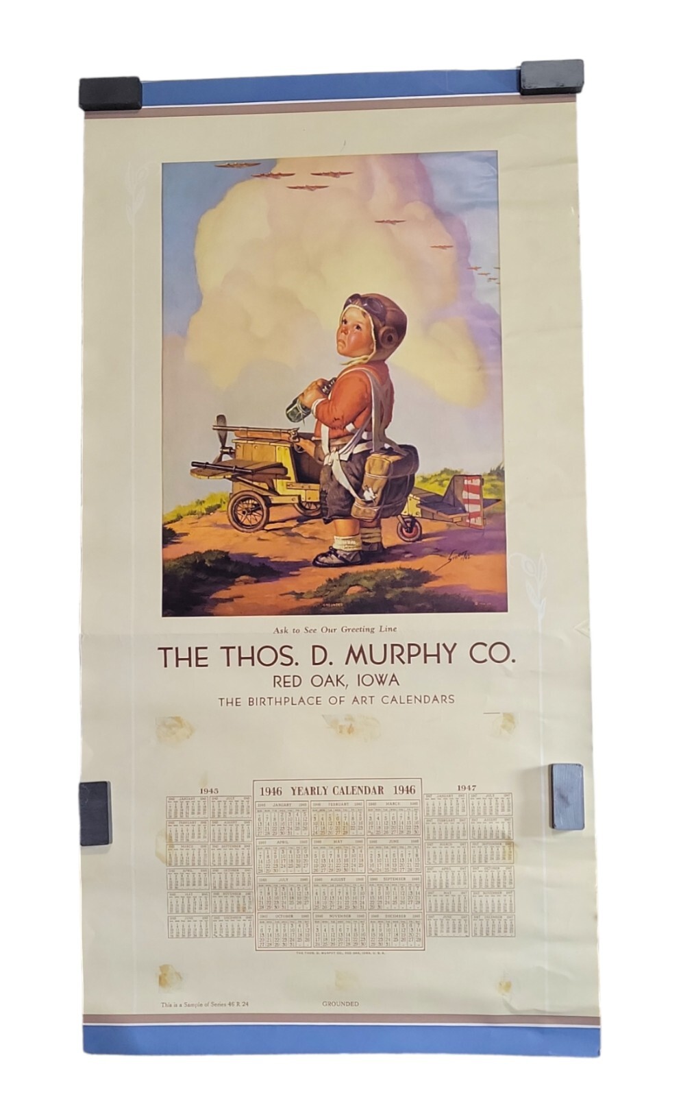Thos D. Murphy Co. Advertising Co. 1946 Grounded Calendar Works W 2024