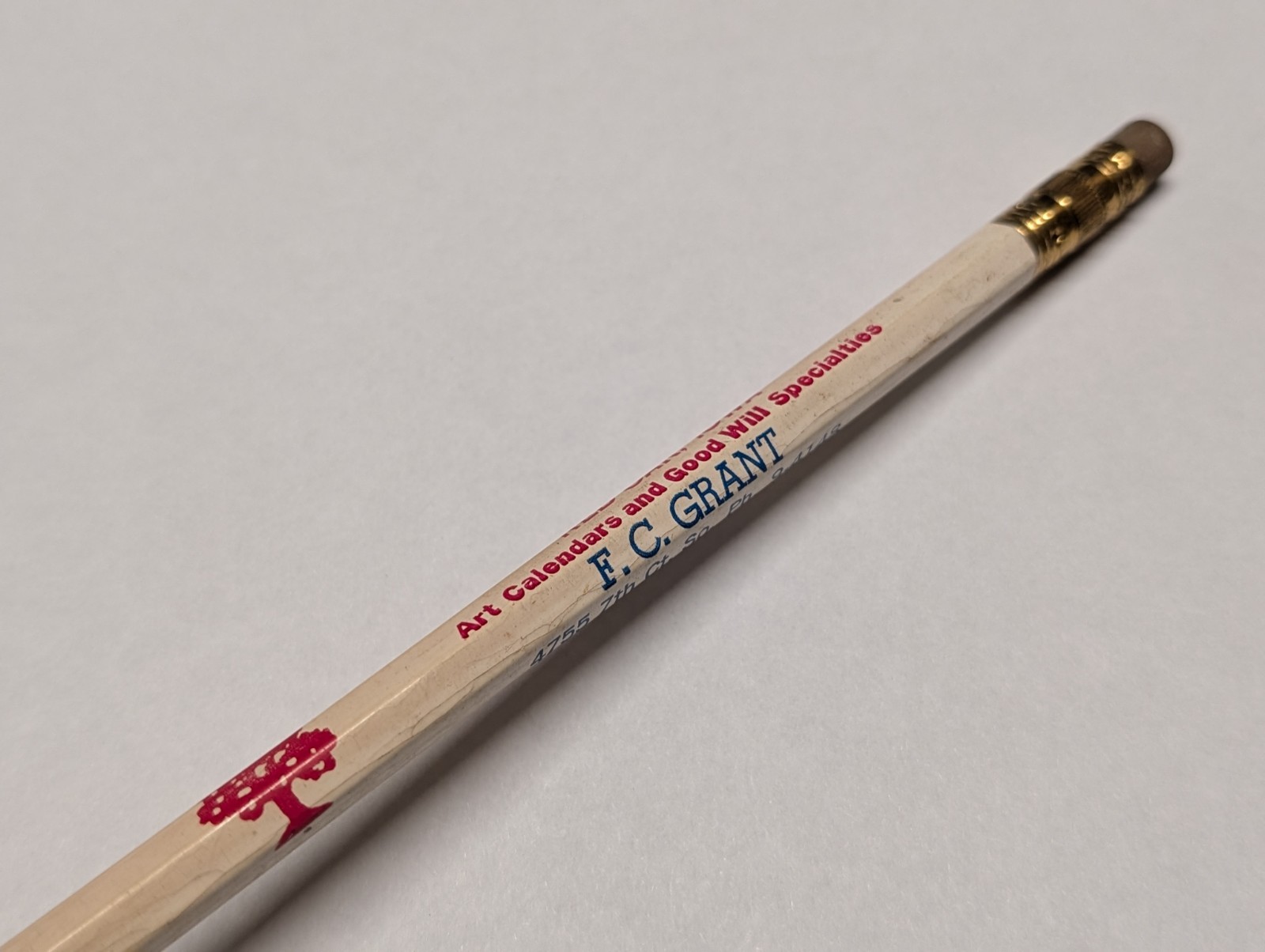 Vintage Red Oak Iowa advertising pencil/pen