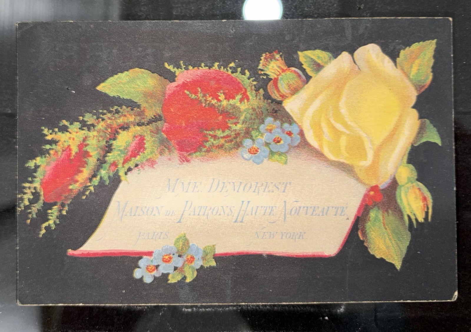 Victorian Trade Card Demorest Maison De Patrons Haute Nouveaute Fashion Philly!!