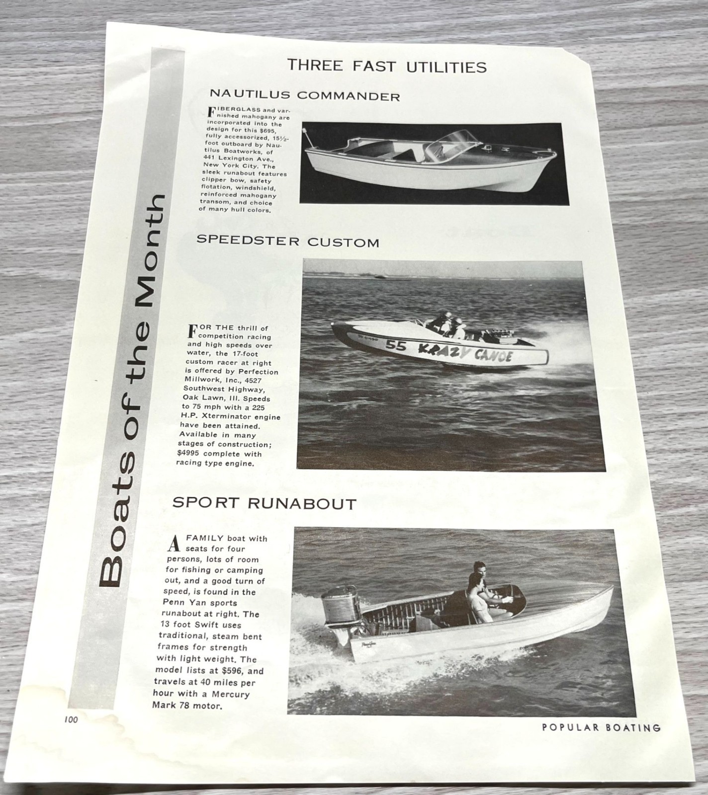 Pettit Marine Paint Vintage Print Ad 1950s Nautical Sailing Trophy