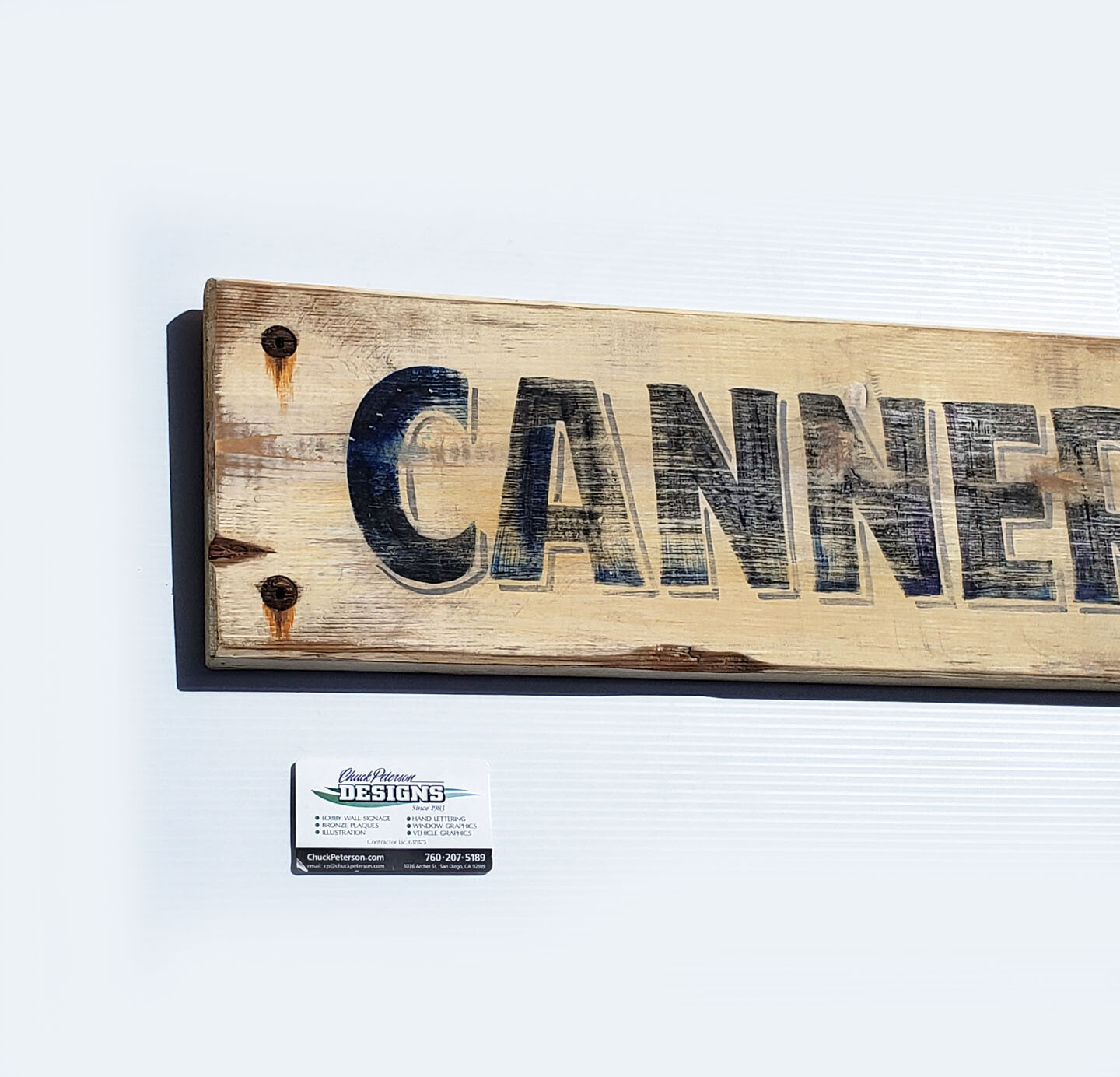 Cannery Row hand painted sign