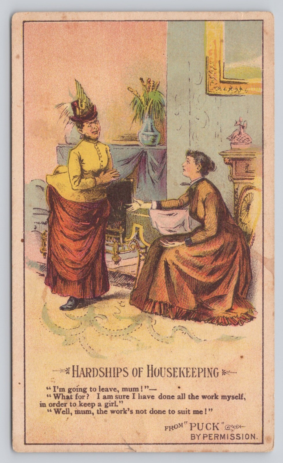 Arbuckles Coffee Puck Comedy #79 Advertising Trade Card B2-150