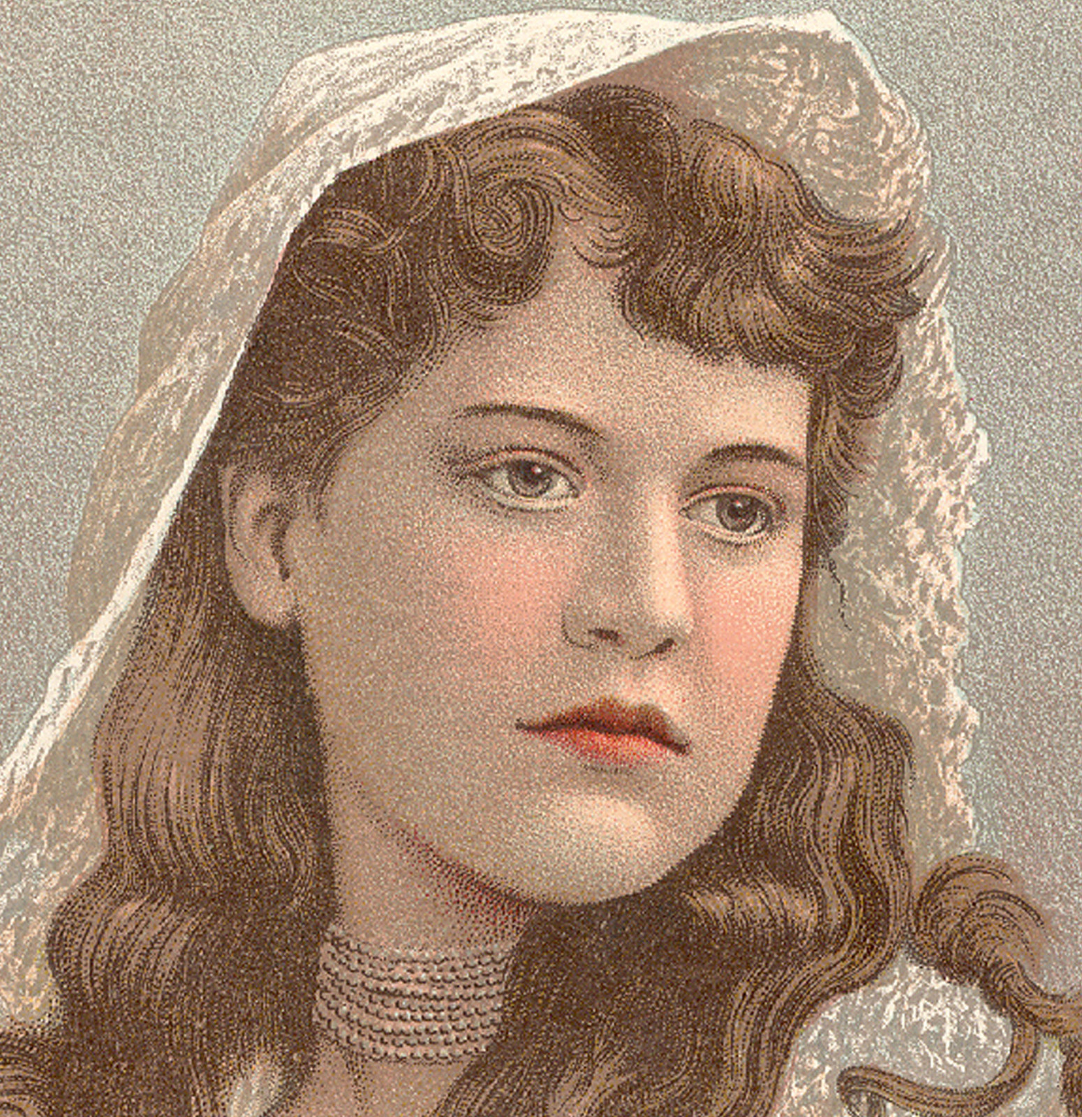 SOAPINE TRADE CARD, PHOTO-LITH, A PRETTY “BRIDE” as shown in the book *60