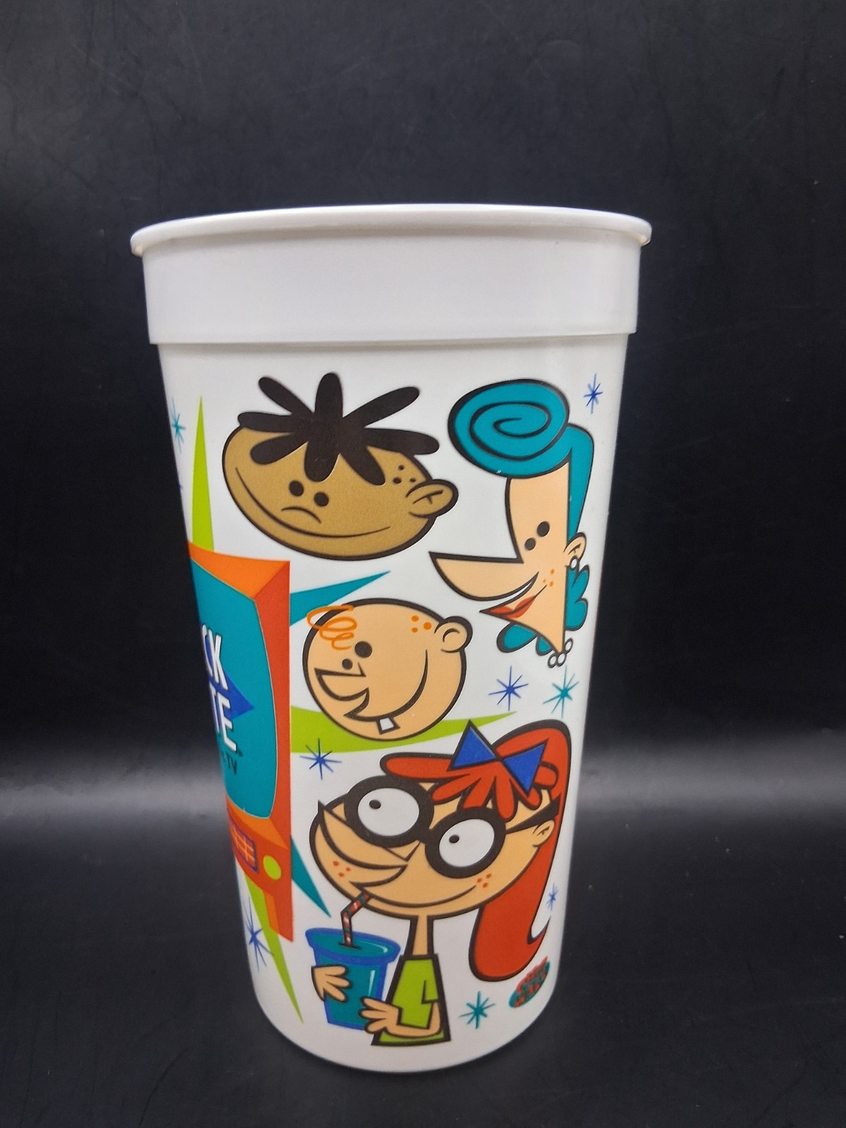 1994 Nickelodeon Advertisement Hardee’s Plastic Drinking Cup 7×4″