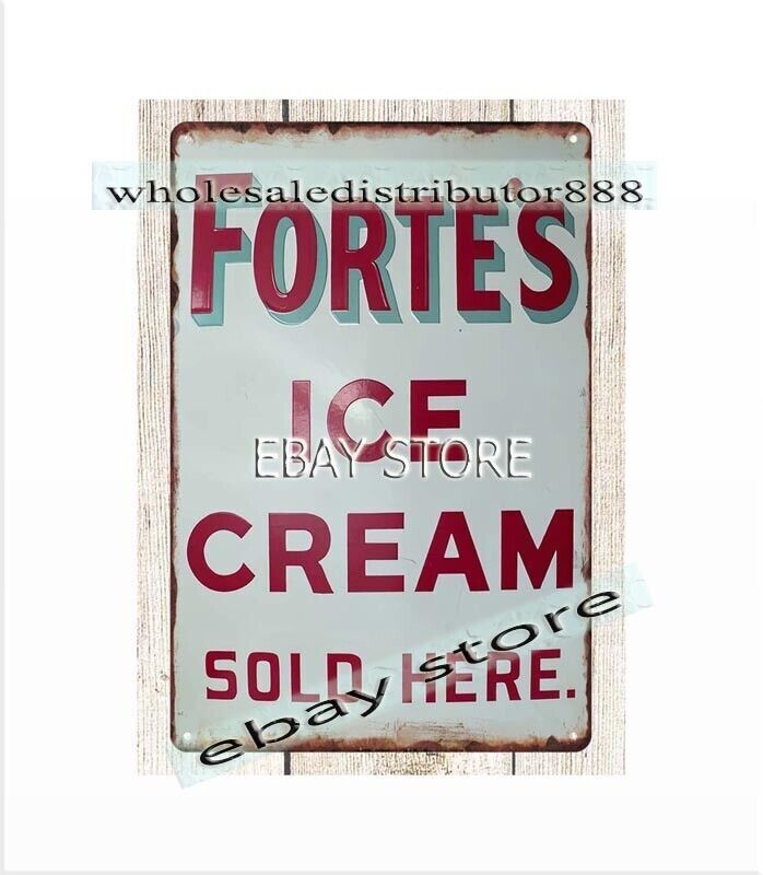 ICE CREAM Kitchen Bar Restaurant metal tin sign wall accessories living room