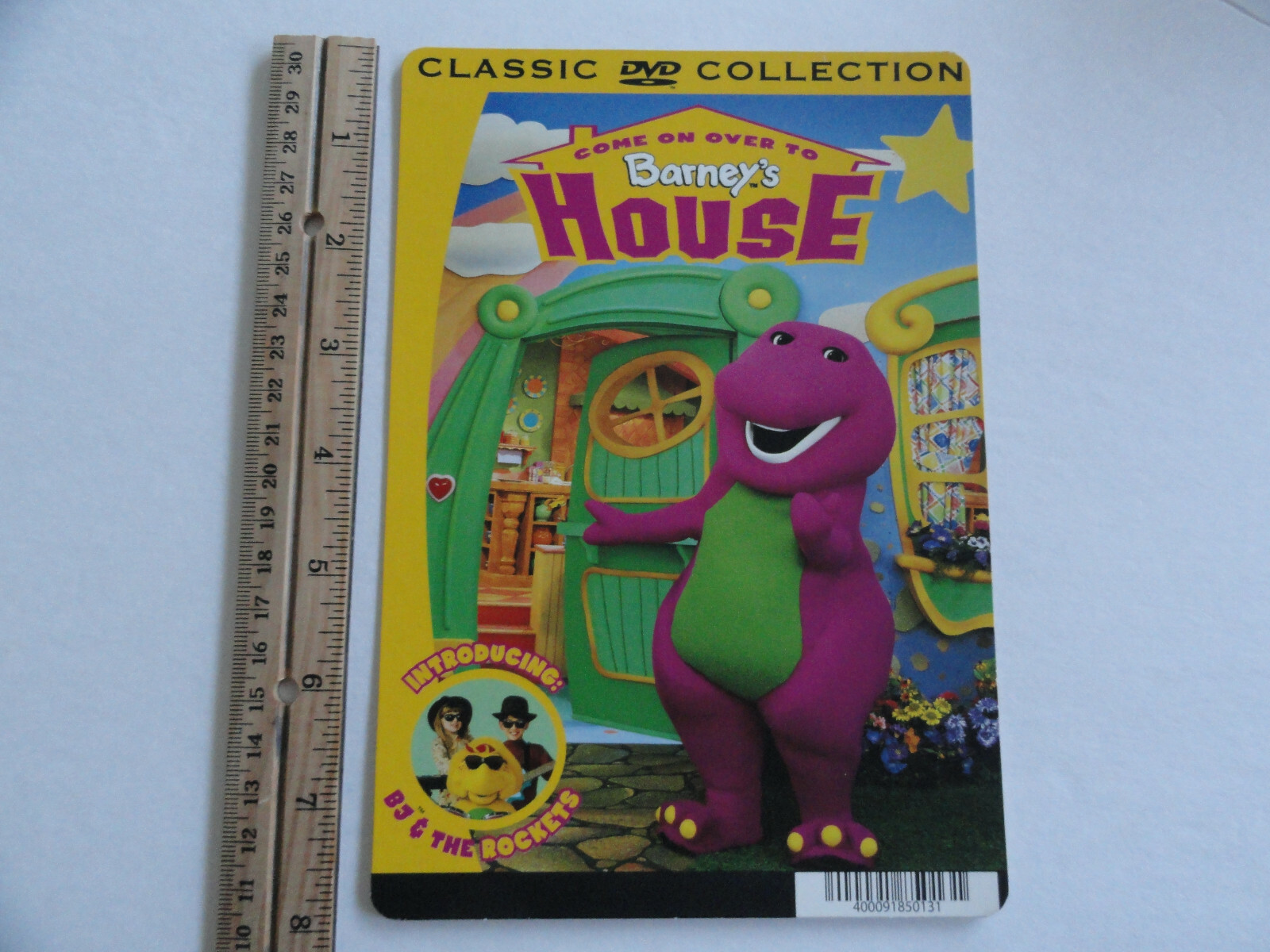 BARNEY’S HOUSE COME ON OVER – BLOCKBUSTER VIDEO BACKER CARD 5″X8″ – NO MOVIE