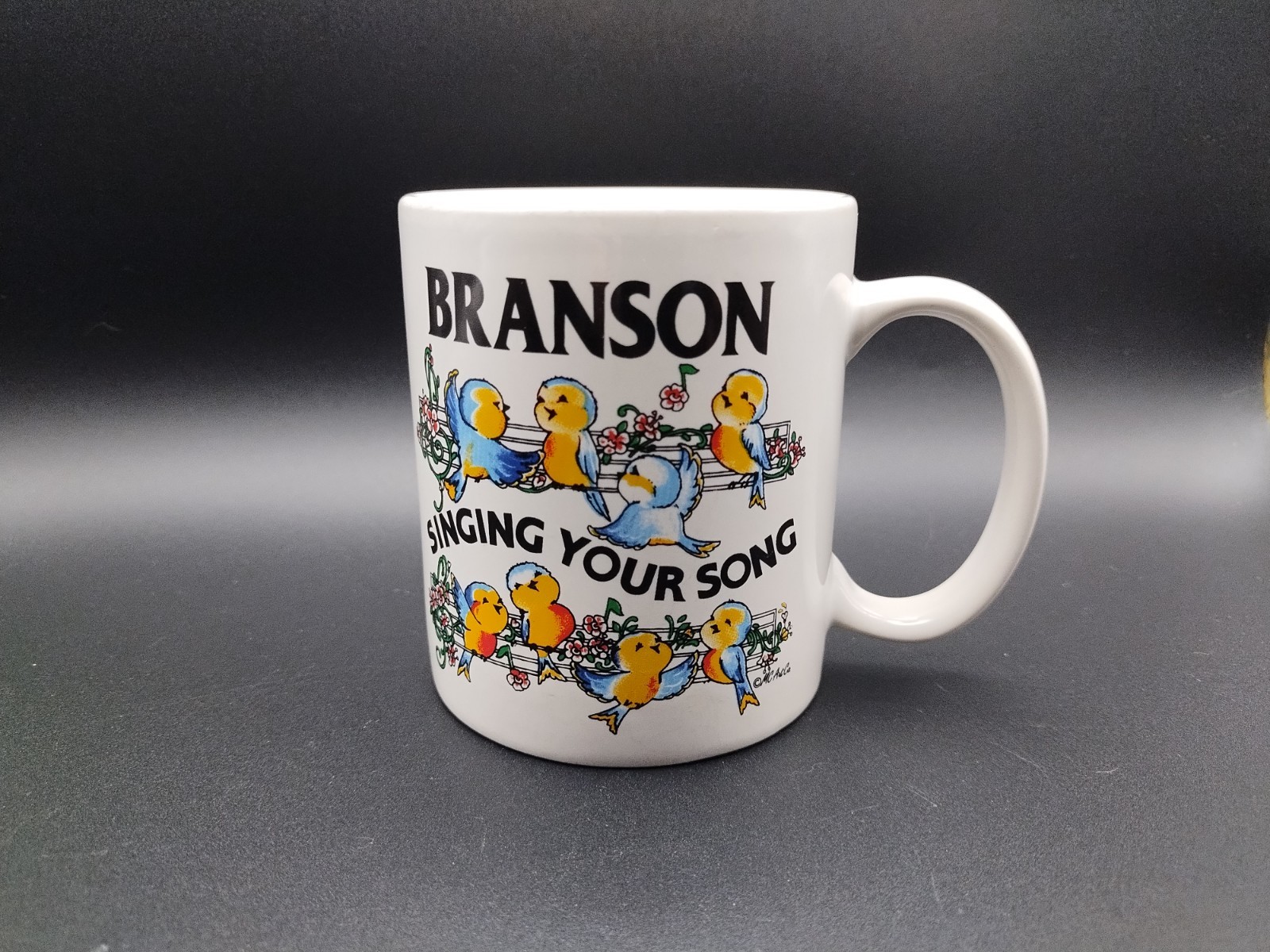 Branson Missouri Coffee Mug Singing Your Song Decorative Ceramic Cup Birds Music