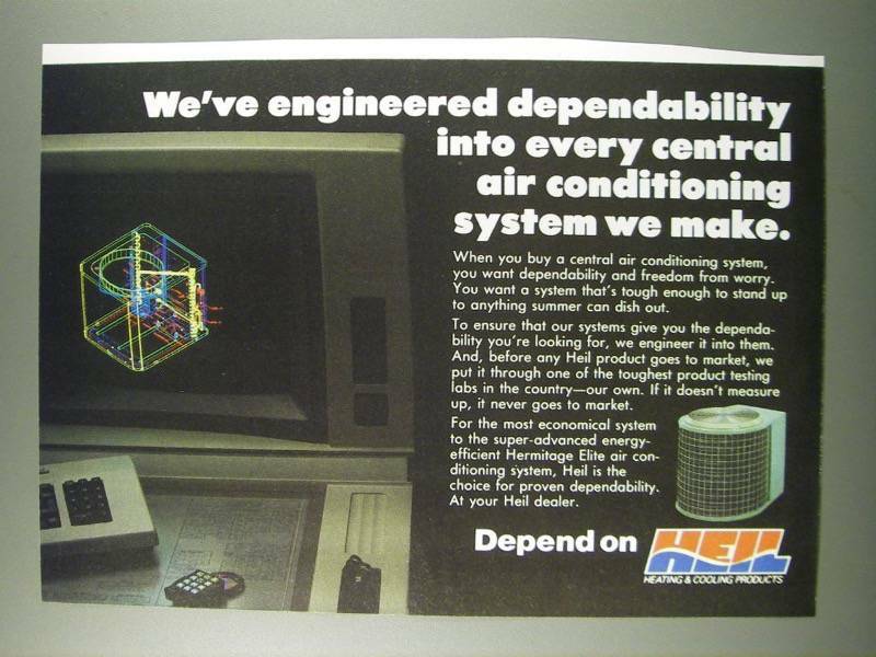 1986 Heil Air Conditioning Ad – We’ve engineered dependability
