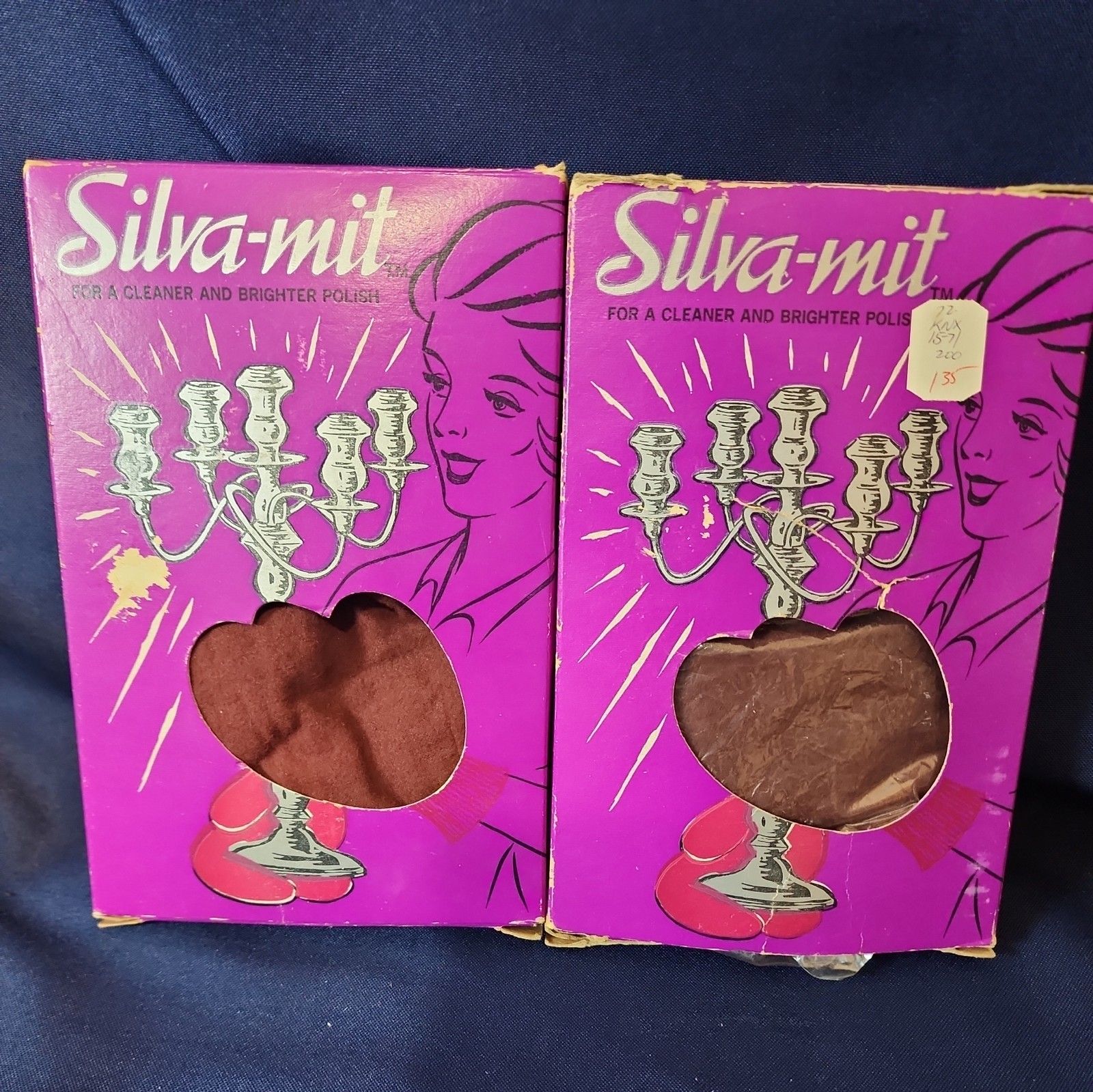 Vintage Silver Polish Mits Silva-Mit Mid-Century Advertising One NOS ONE Used