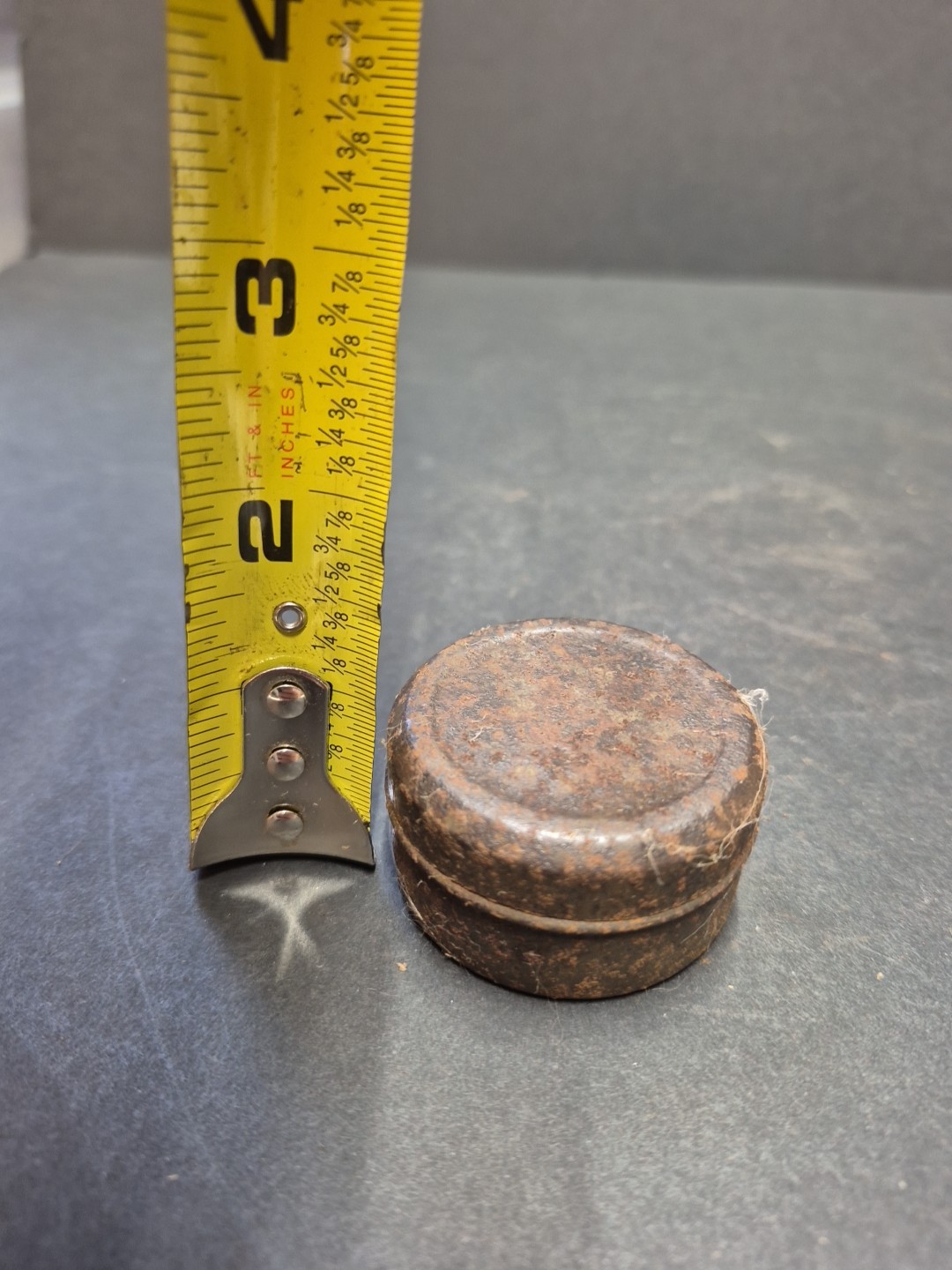Empty Small 2in Vintage Metal Tin Round