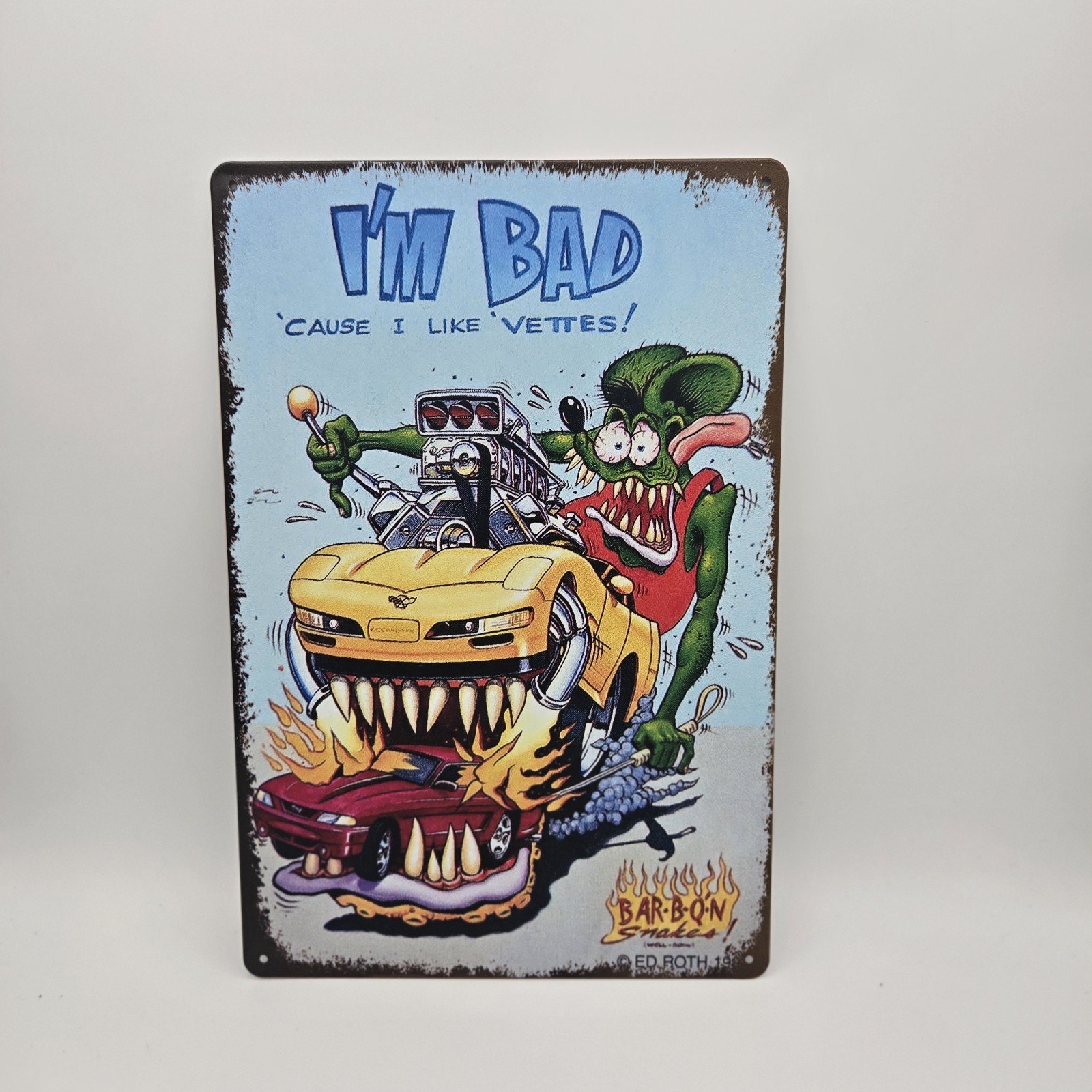 RAT FINK Tin Metal Sign