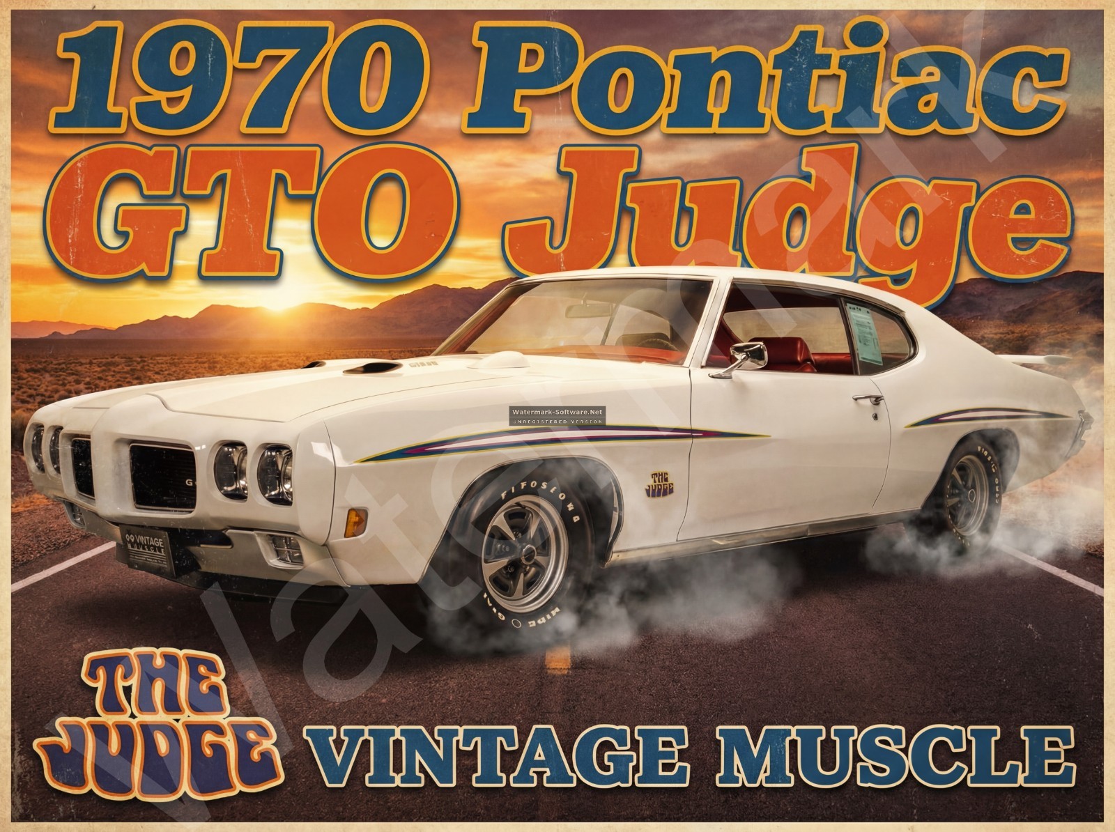1970 Pontiac GTO Judge d2 Metal Sign 3 Sizes to Choose From