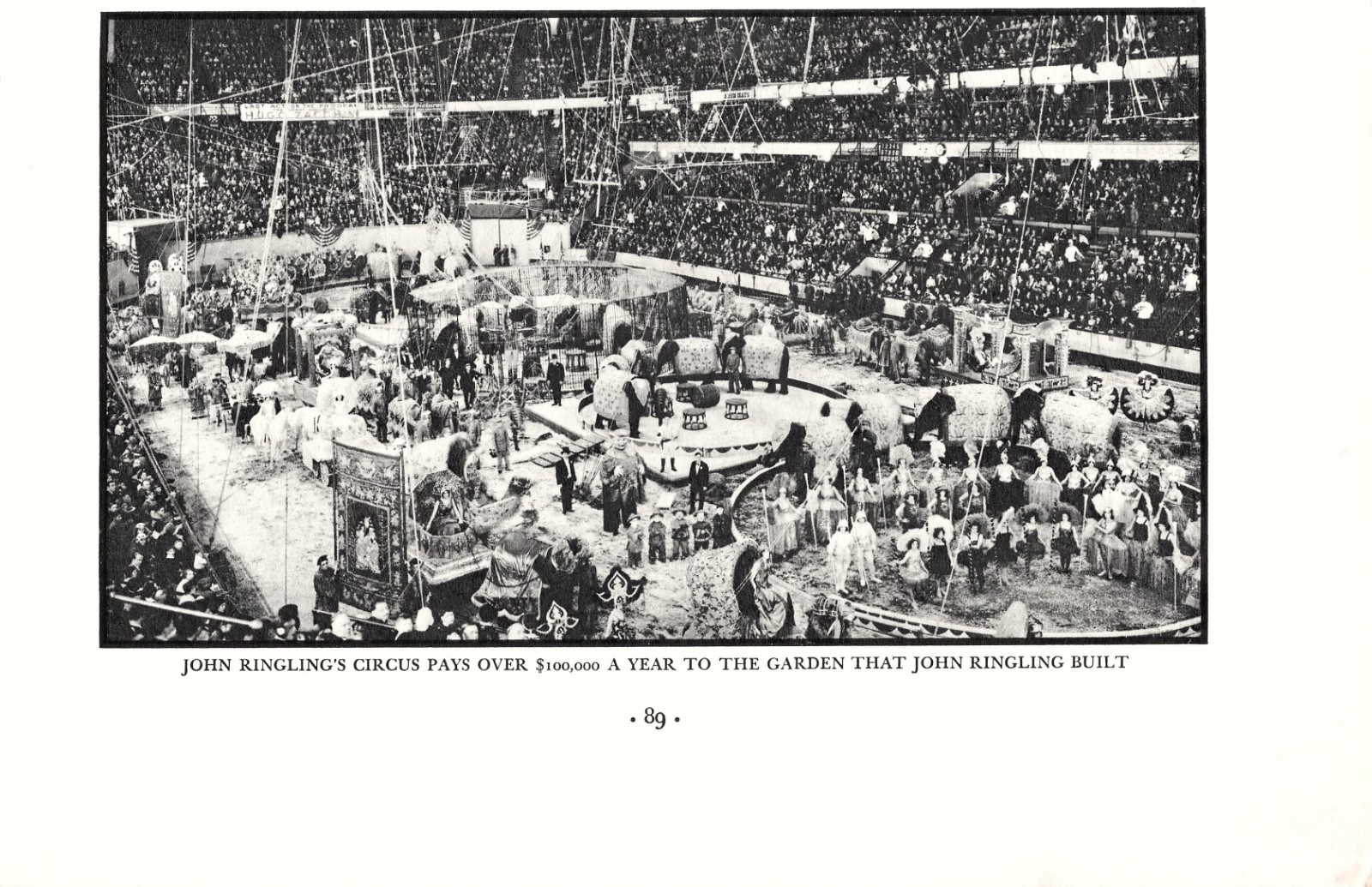 John Ringling Circus Madison Square Garden Big Top Spectacle 1935 Magazine Image