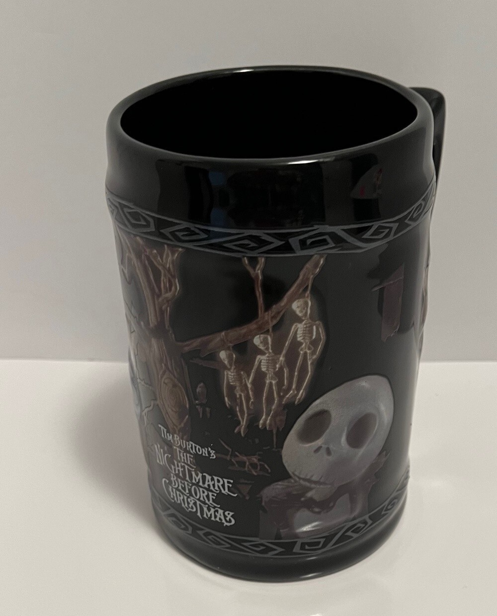 Tim Burton Nightmare Before Christmas Black Stein Mug NECA Excellent