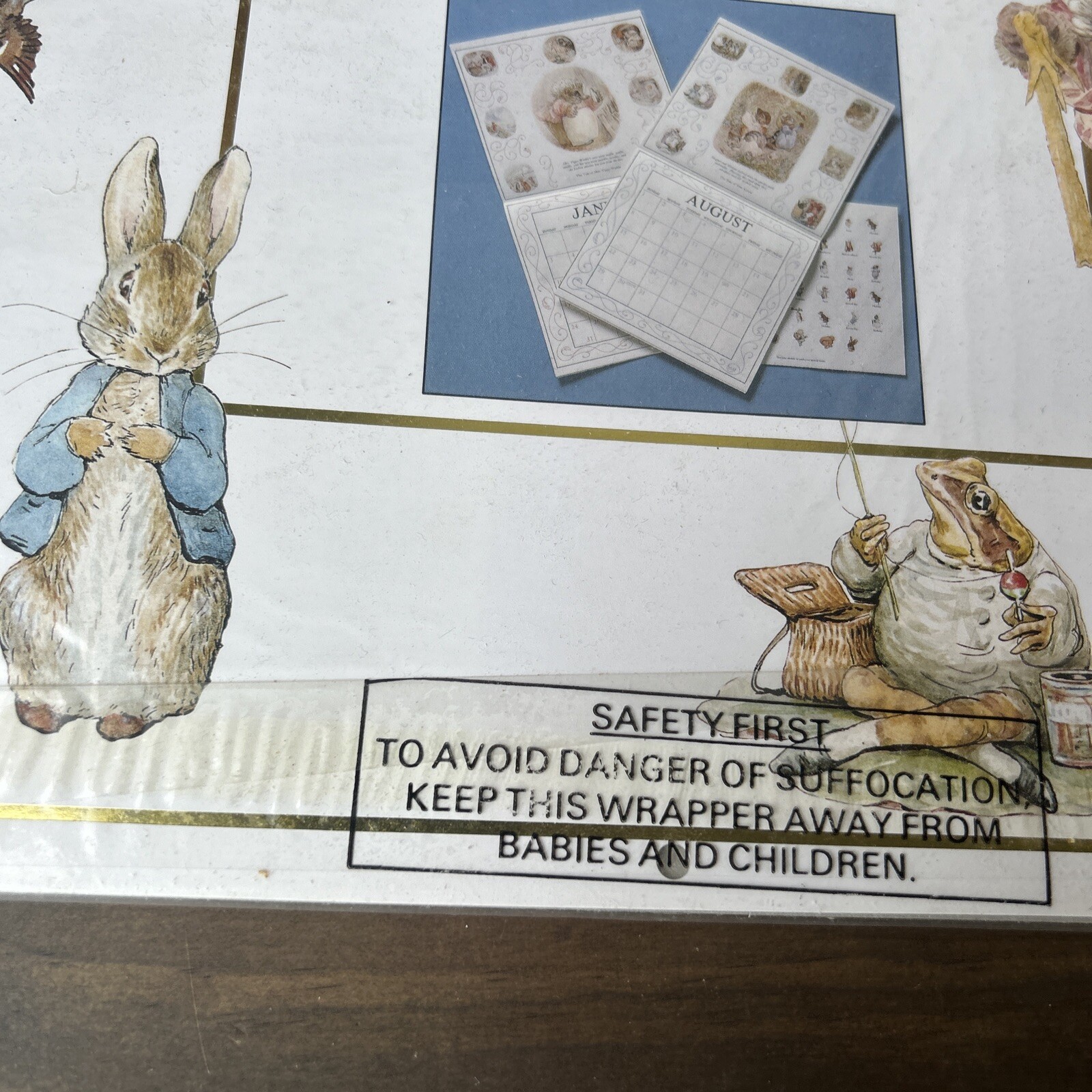 NEW Vintage 1993 Peter Rabbit Beatrix Potter Calendar Manufactured Seal Unopened
