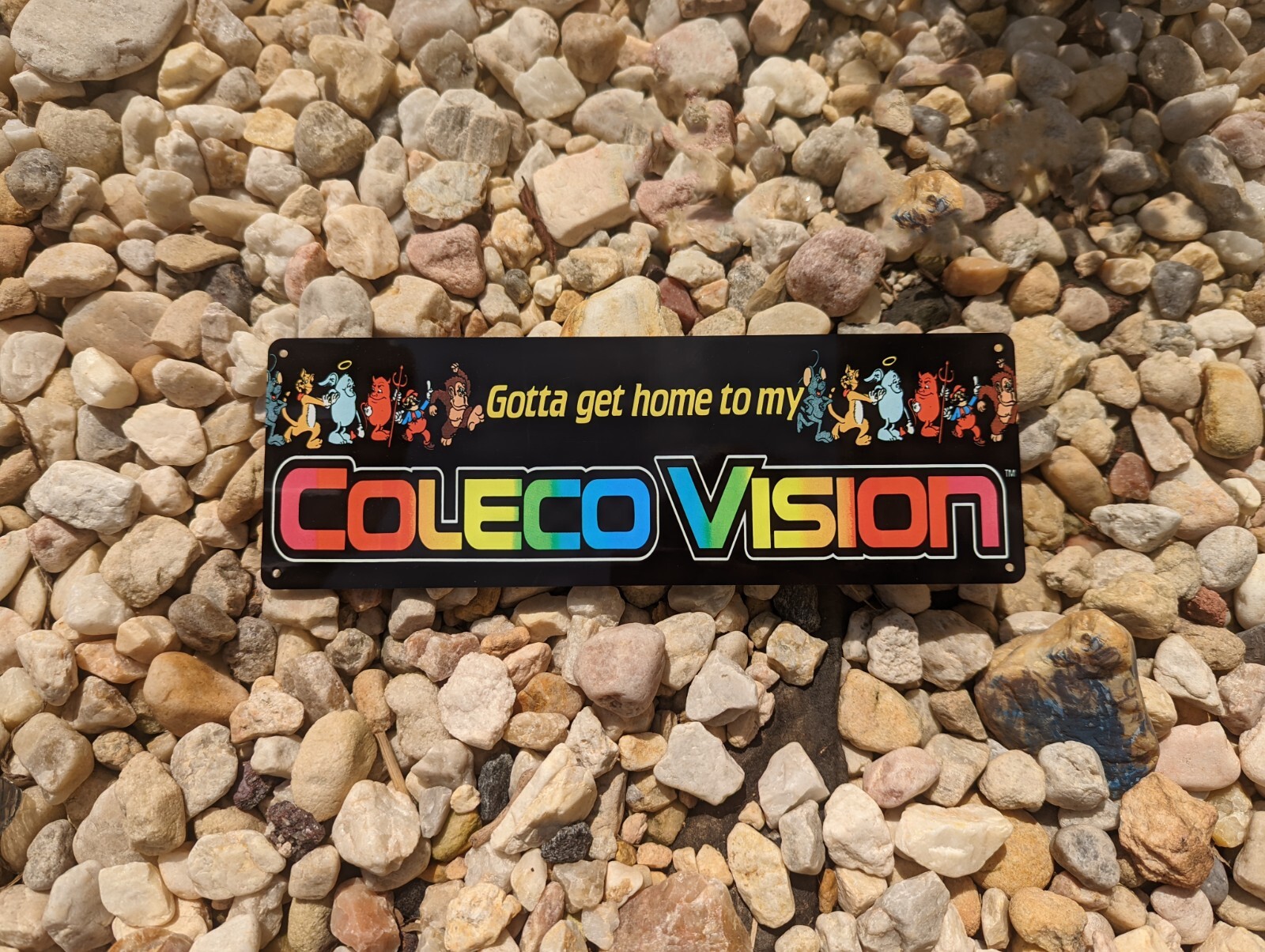 Coleco Vision Classic Gaming Mario Donkey Kong Metal Sign 4×12 50210