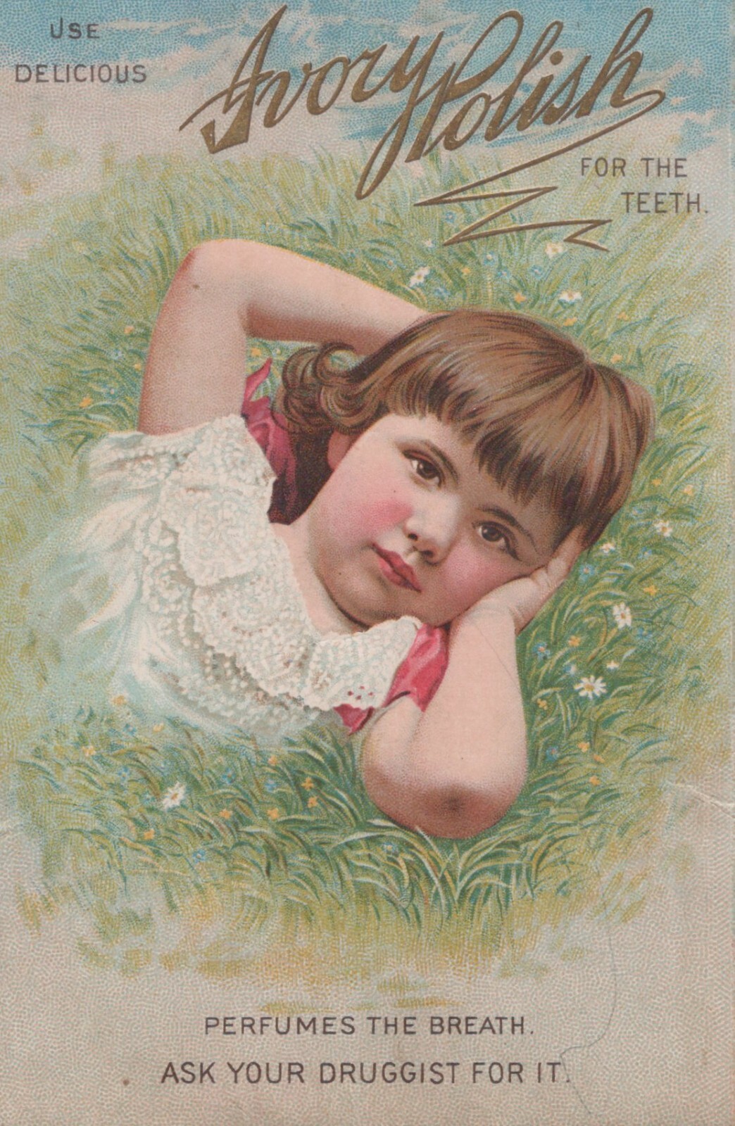 Ivory Polish Perfumes The Breath Victorian Trade Card A11E