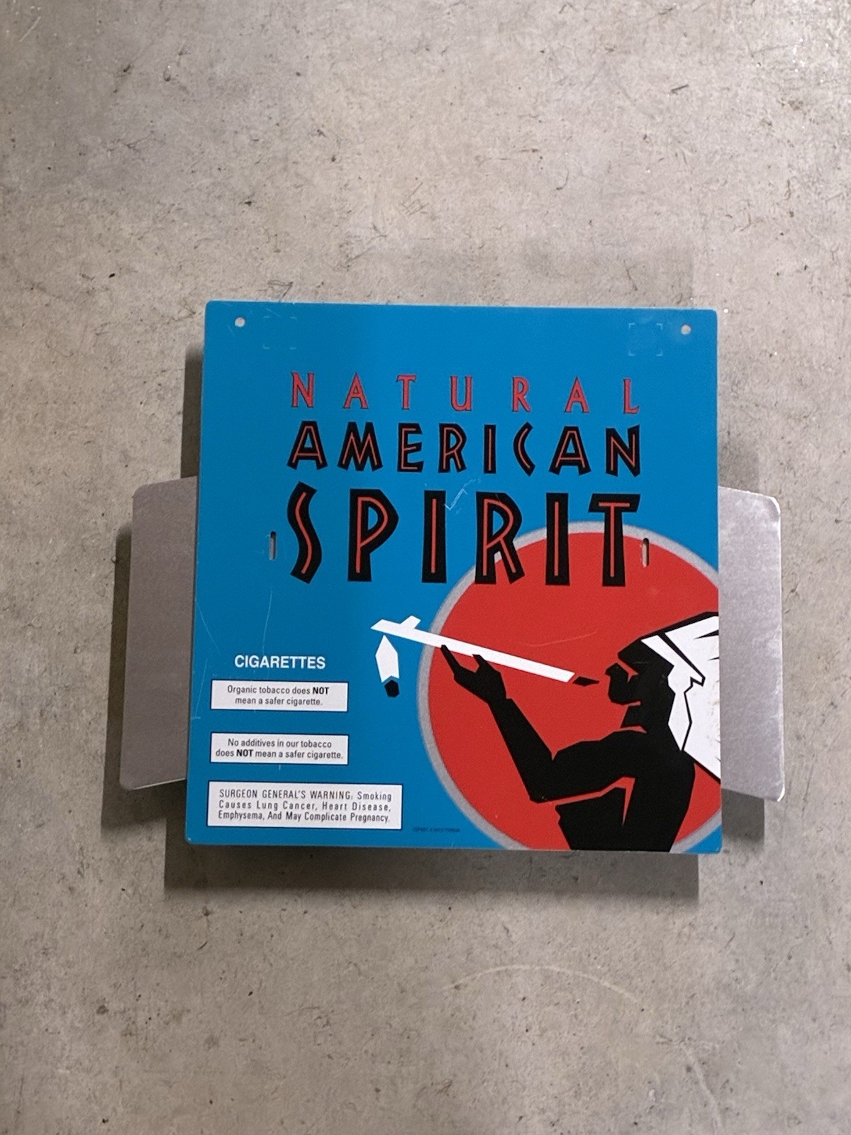 Metal American Spirit Metal Double Sided Advertising Sign