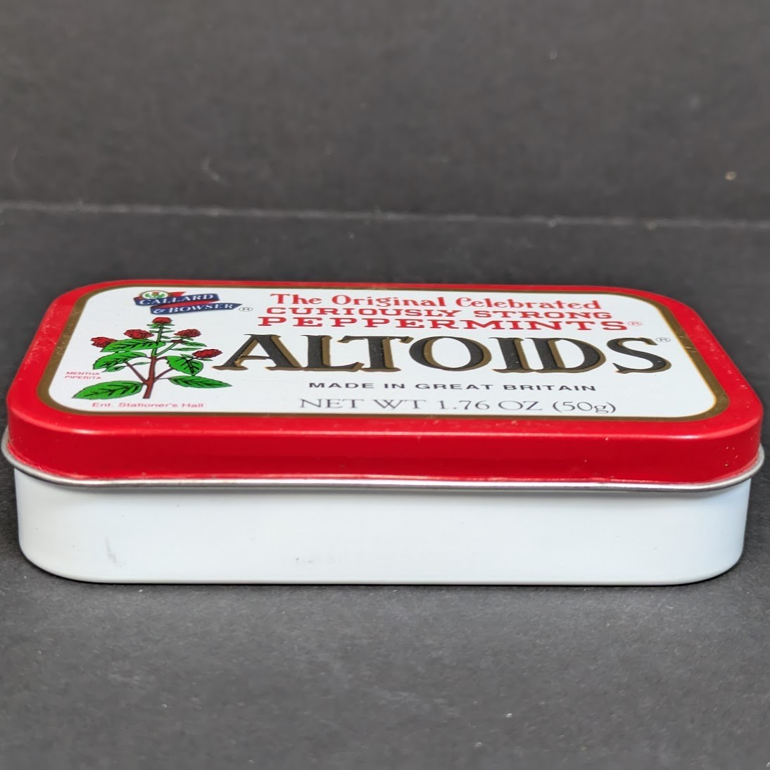 Altoids Tin Empty Smooth Vintage Red Hinged Callard and Bowser 50g Great Britain