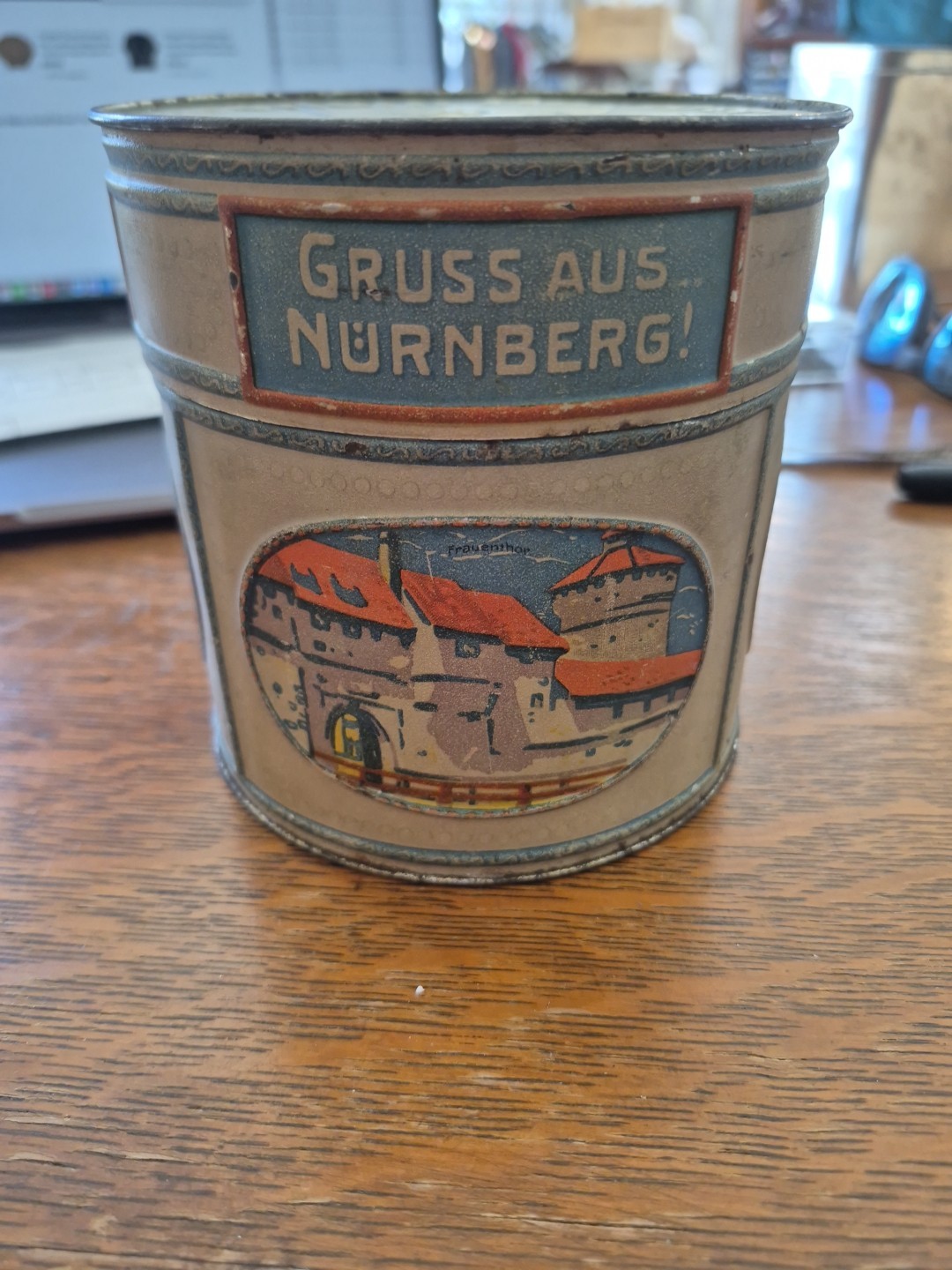 Colorful Haeberlein Metzger A. G Nurnberg Embossed Tin Colorful Awesome Graphics