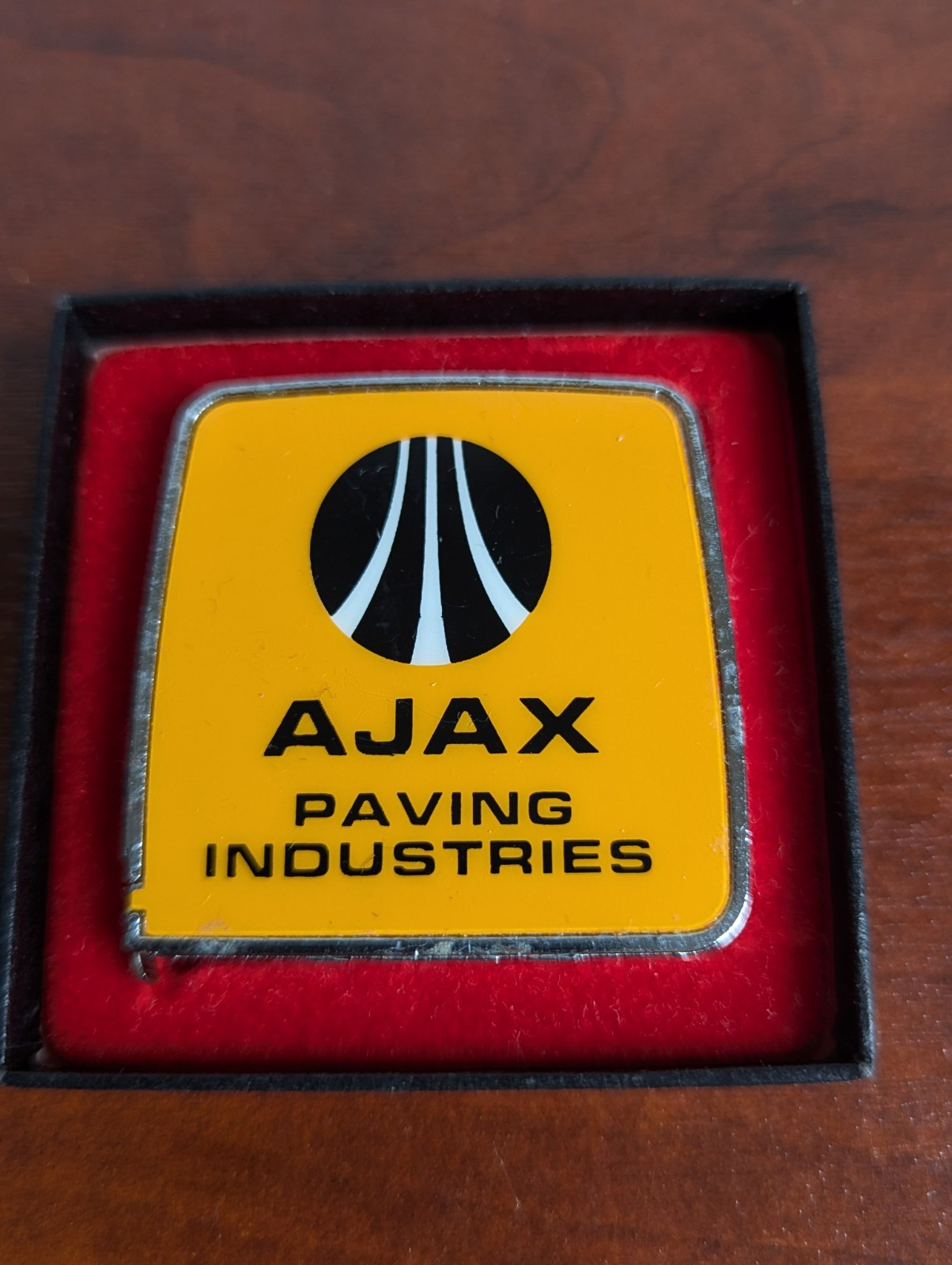 Advertising Tape measure Lufkin AJAX PAVING W/ Box*