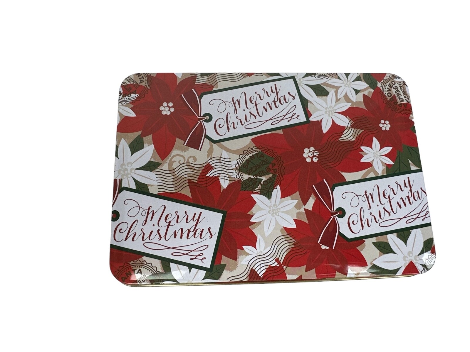Christmas Tins Group of 7 Varied Shapes and Sizes