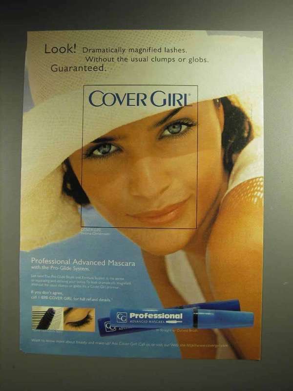 1997 Cover Girl Mascara Ad – Helena Christensen
