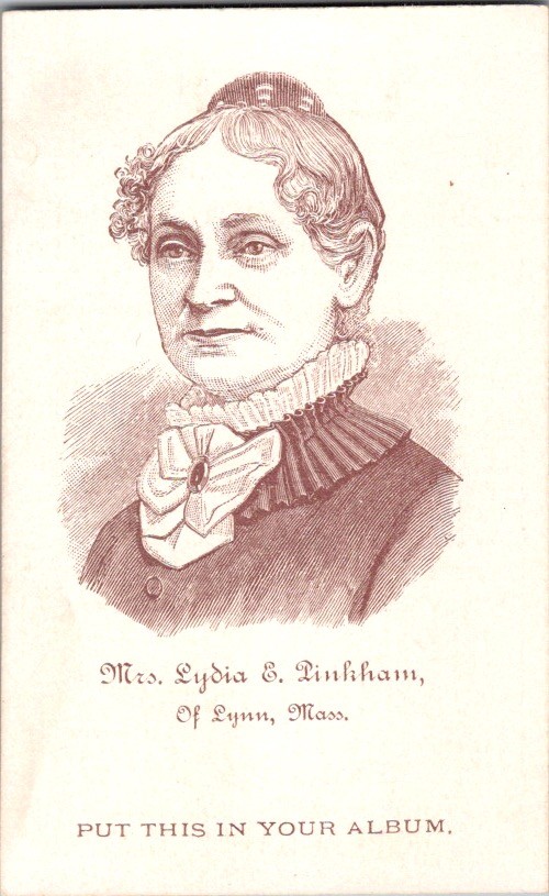 Lydia Pinkham Vegetable Compound Lynn MA Victorian Trade Card Portrait