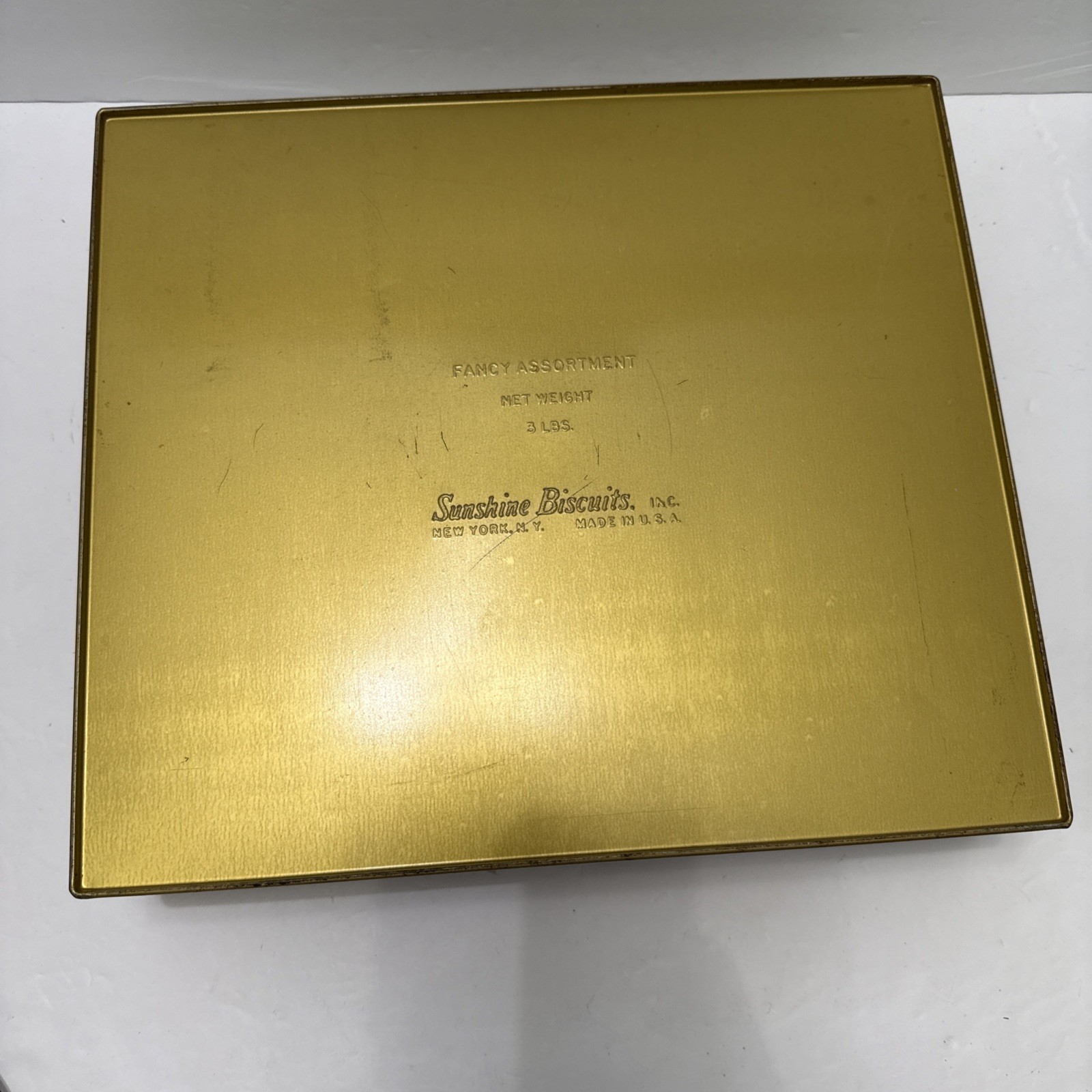 Vintage Sunshine Biscuit Tin Washington DC Cherry Blossoms