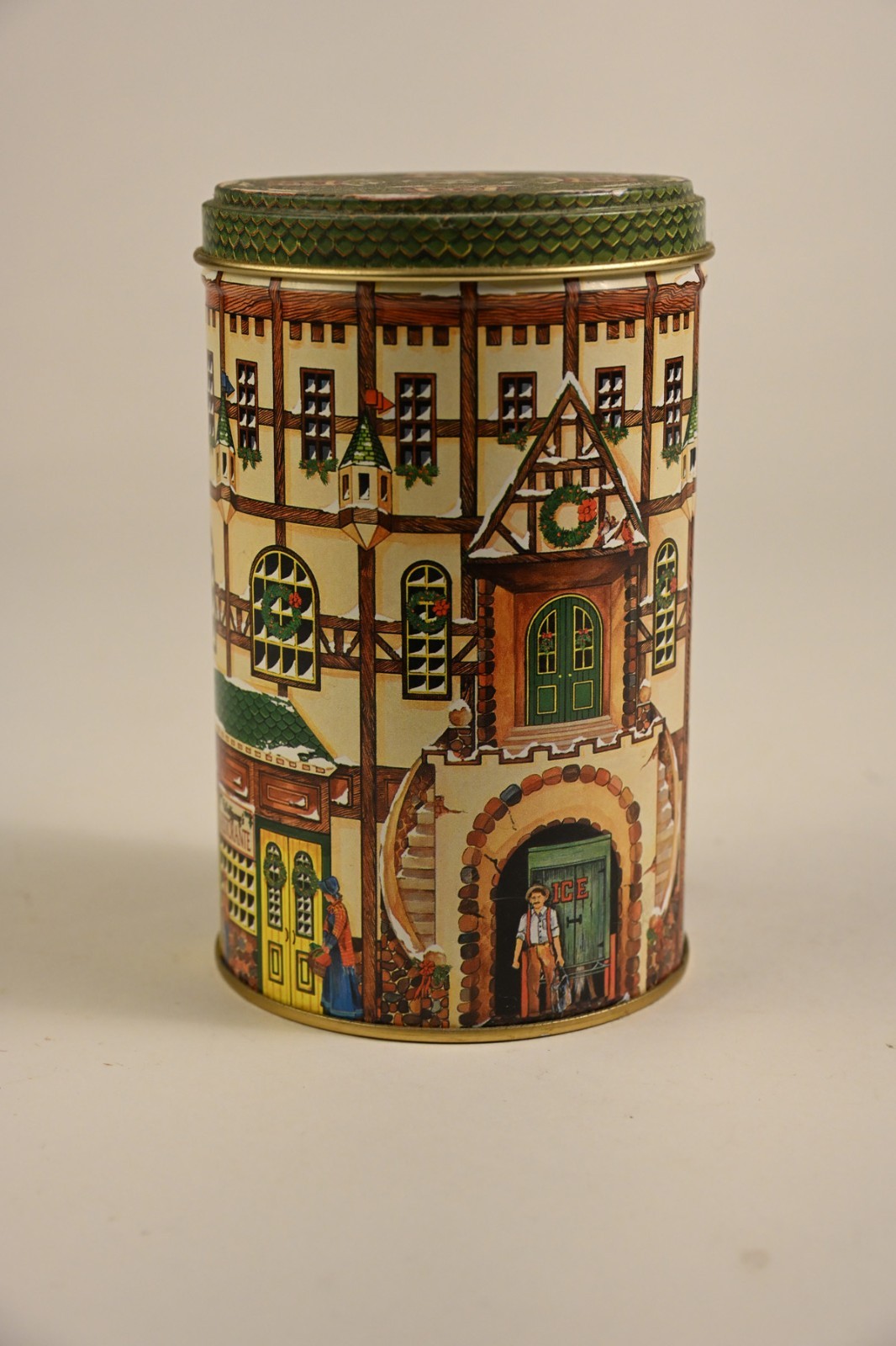 Wolfgang Candy – Bavarian Village Series Tin – Canister #03-96 Village Tower