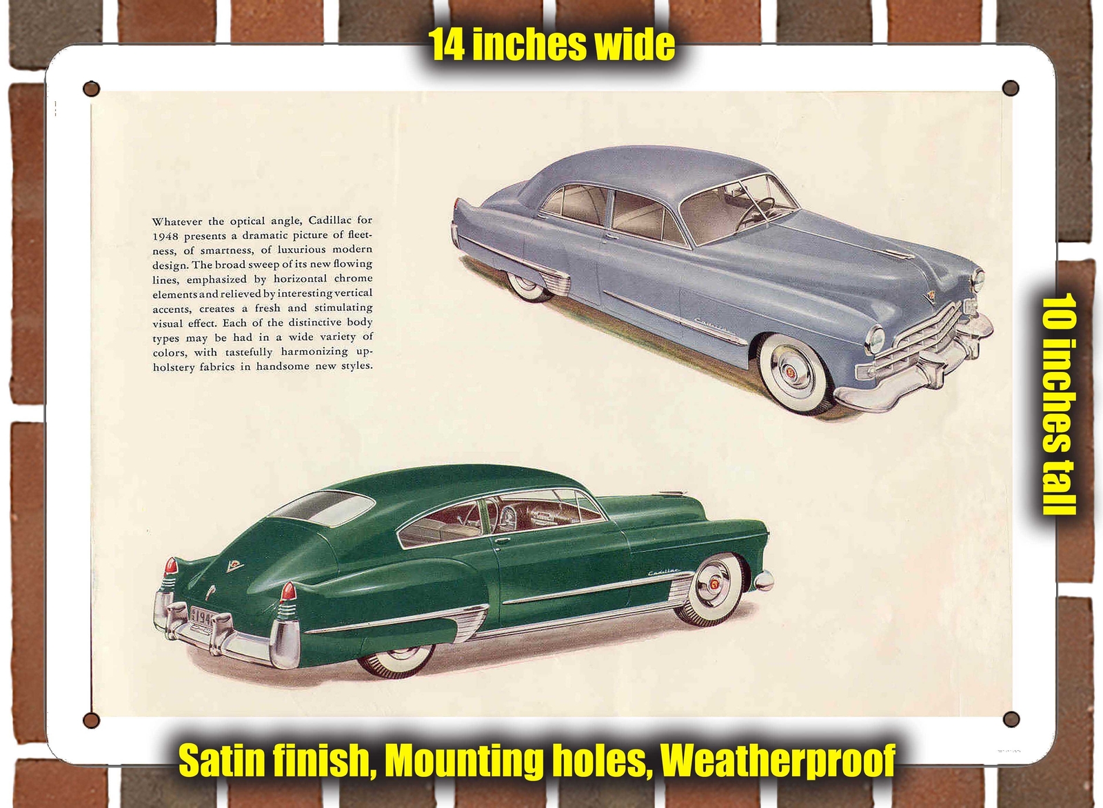 METAL SIGN – 1948 Cadillac (Sign Variant #09)