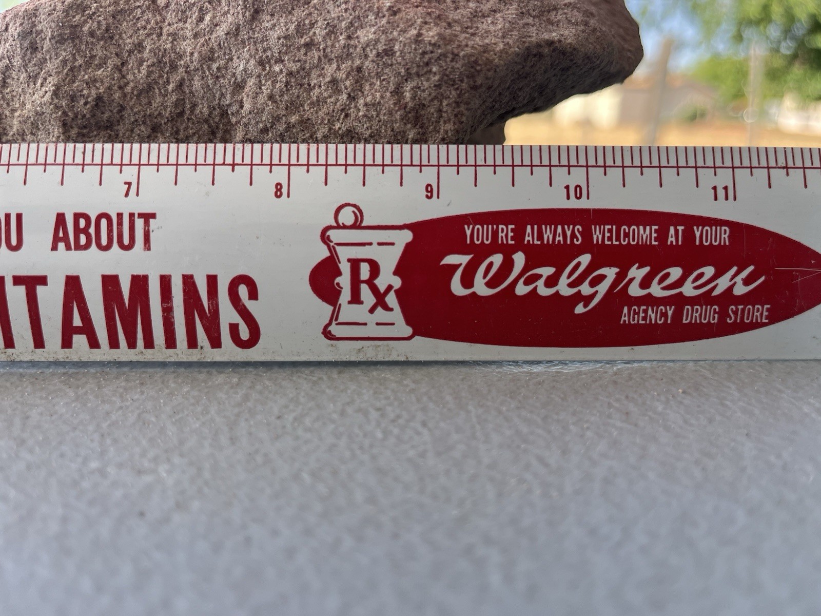 Walgreen Super Aytinal Vitamins Advertising Ruler Vintage