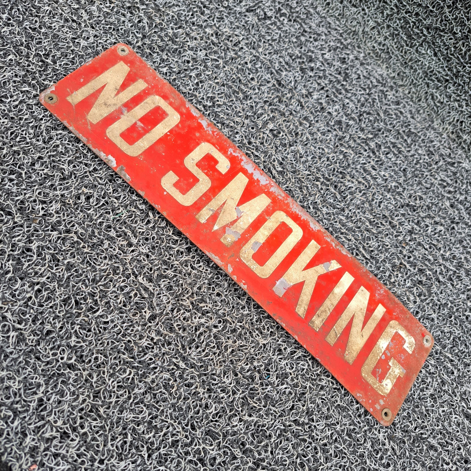 Vintage No Smoking Sign. Stonehouse Denver Sign 3 1/2″ x 14″