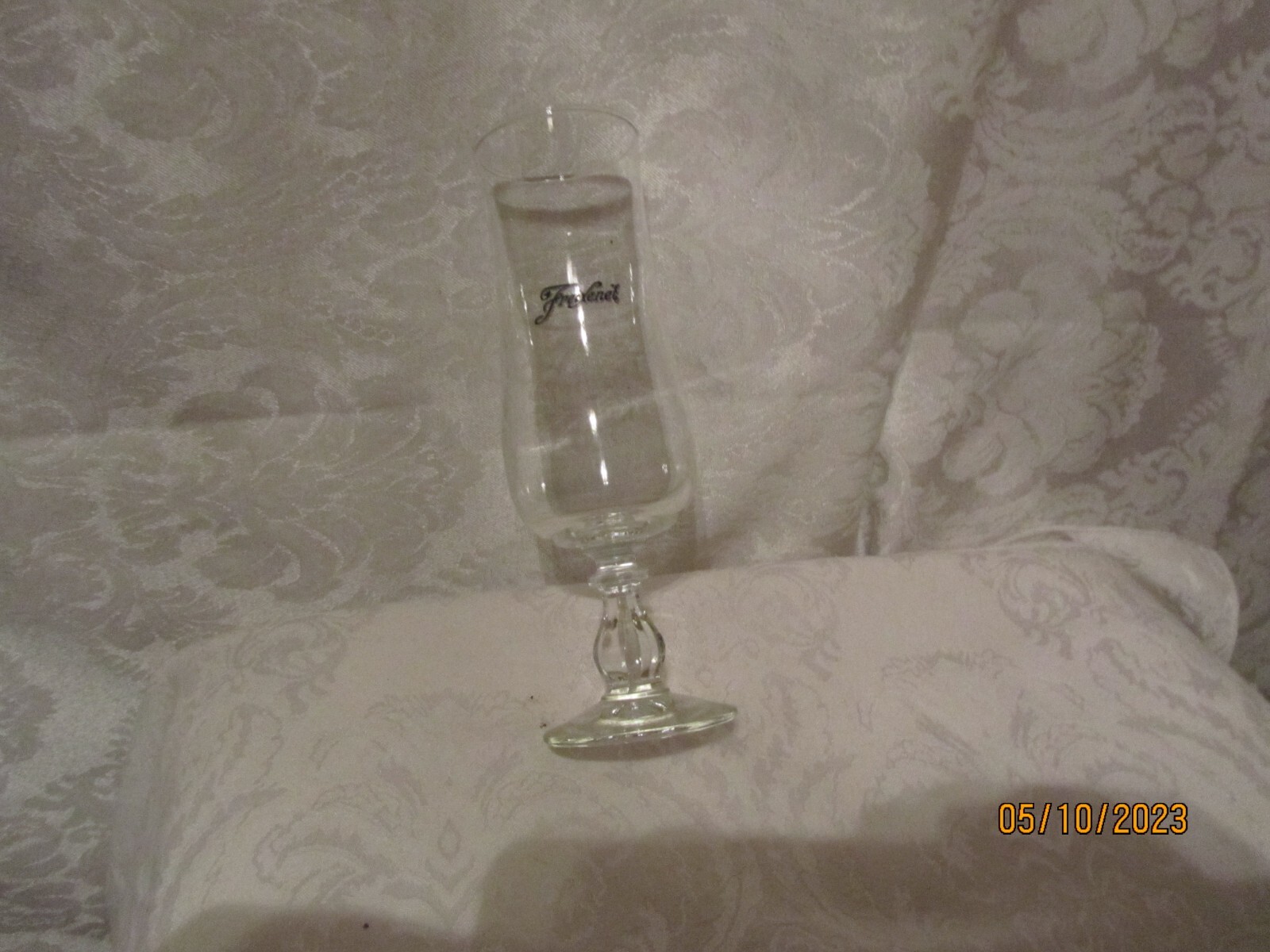 Vintage Freixenet Crystal Champagne Clear Stem Glass